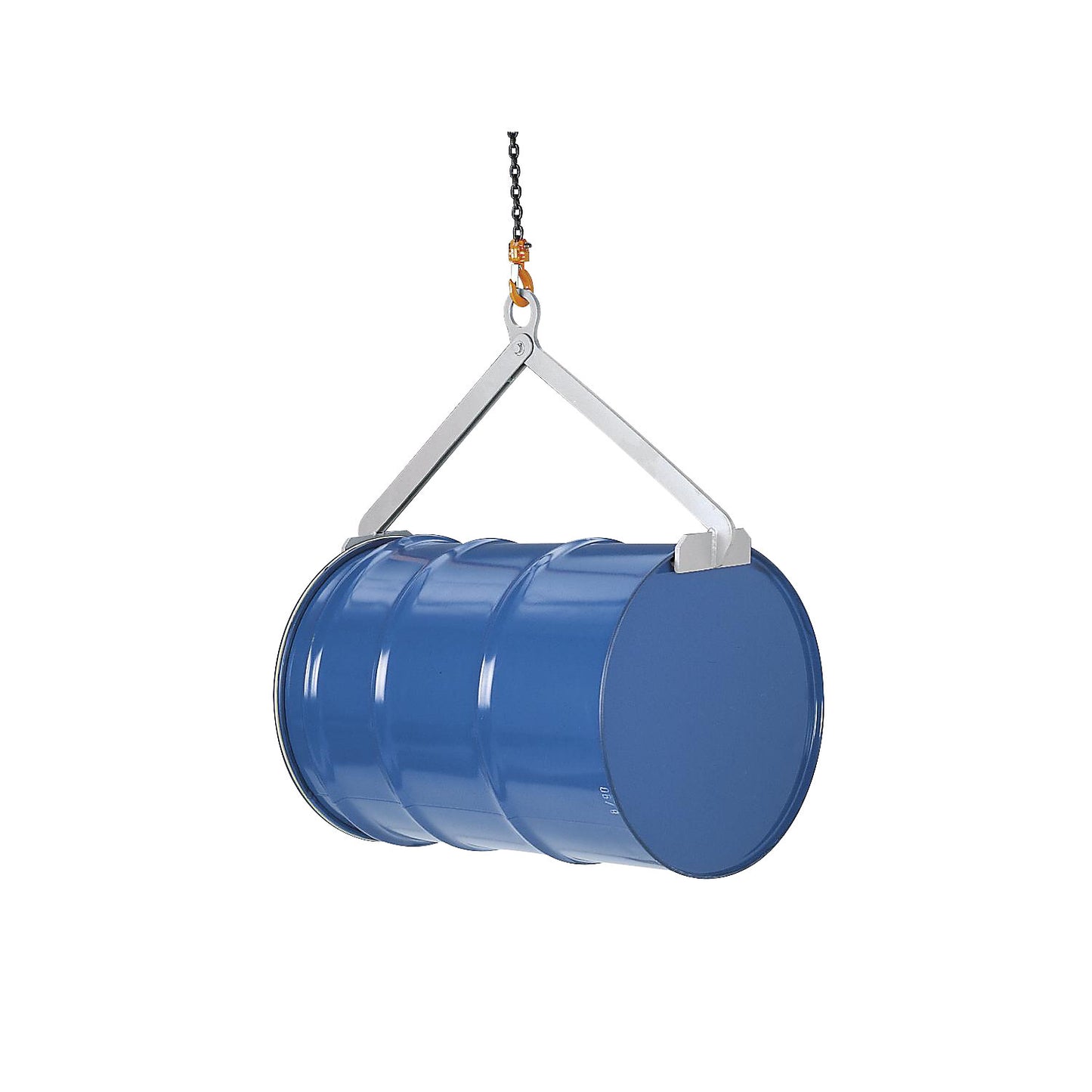 Drum clamp, for horizontal metal drum, max. load 500 kg.