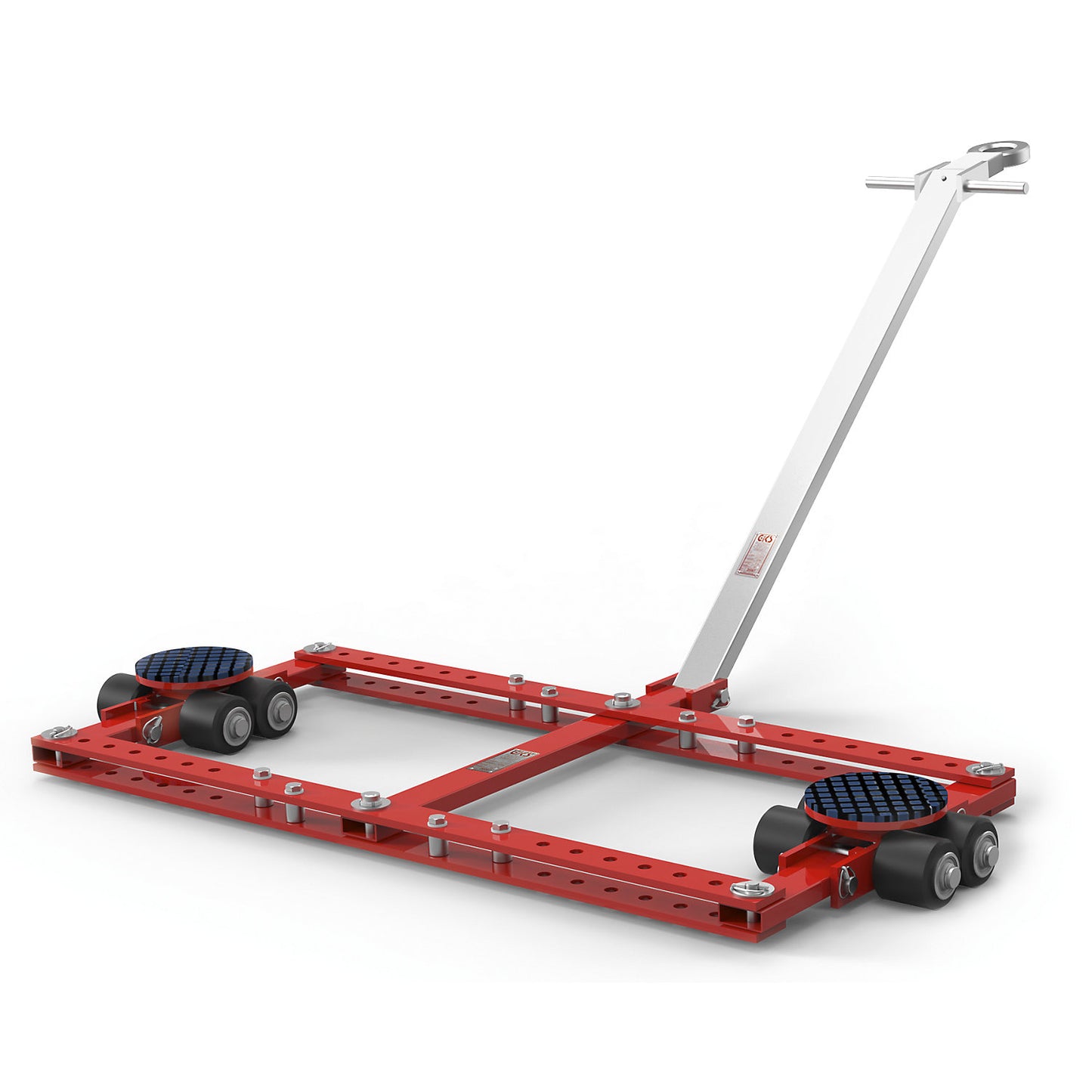 Tandem chassis, 7 adjustment settings, max. load 6000 kg.