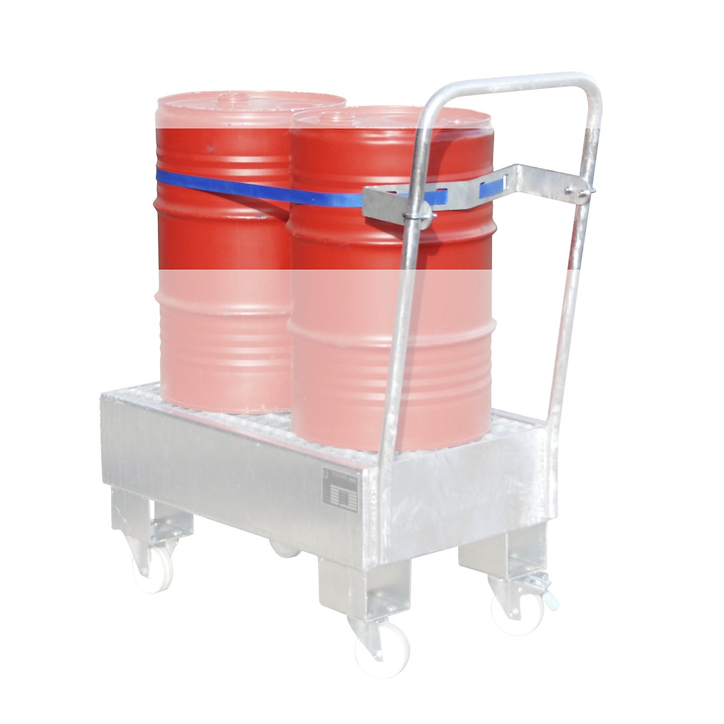 Restraint strap device, drum restraint strap, for 2 x 60 l drums.