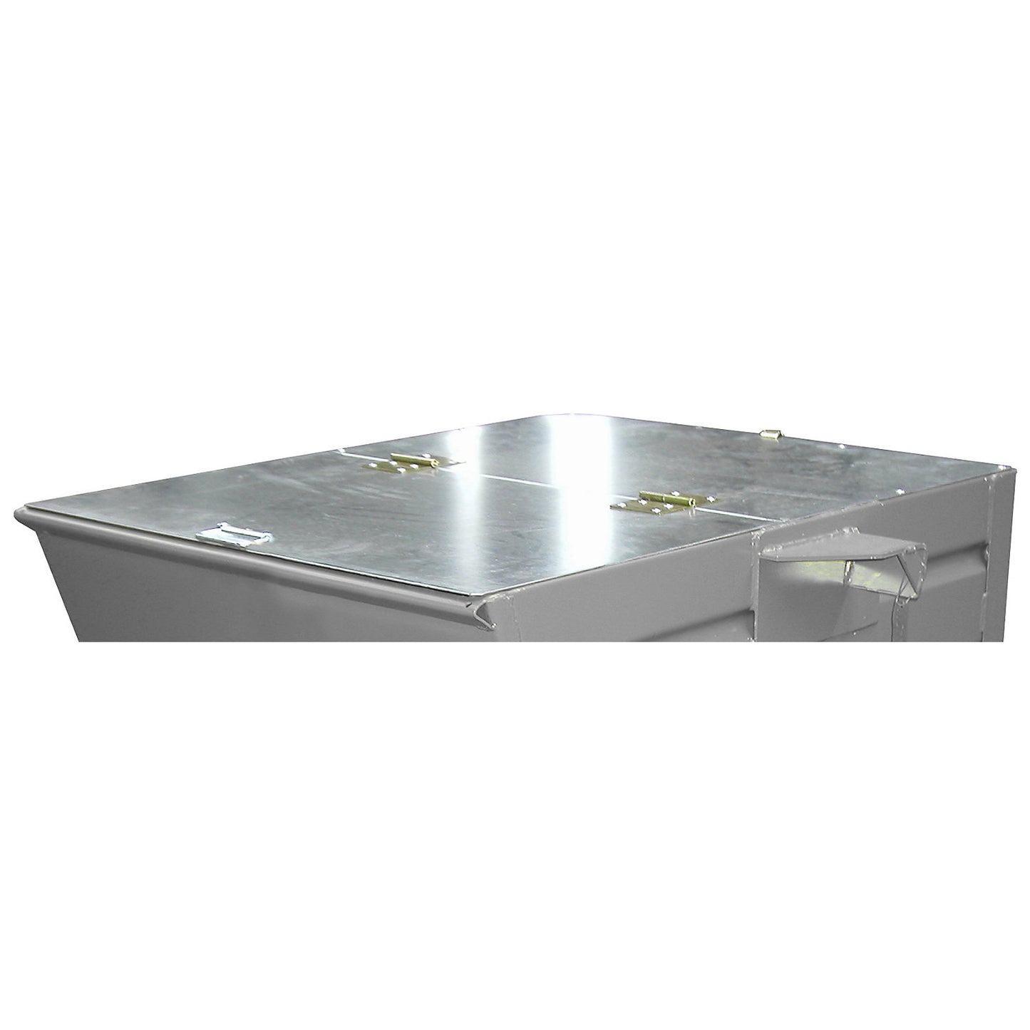 Lid, zinc plated, for 0.275 m³ container capacity, opens on two sides.