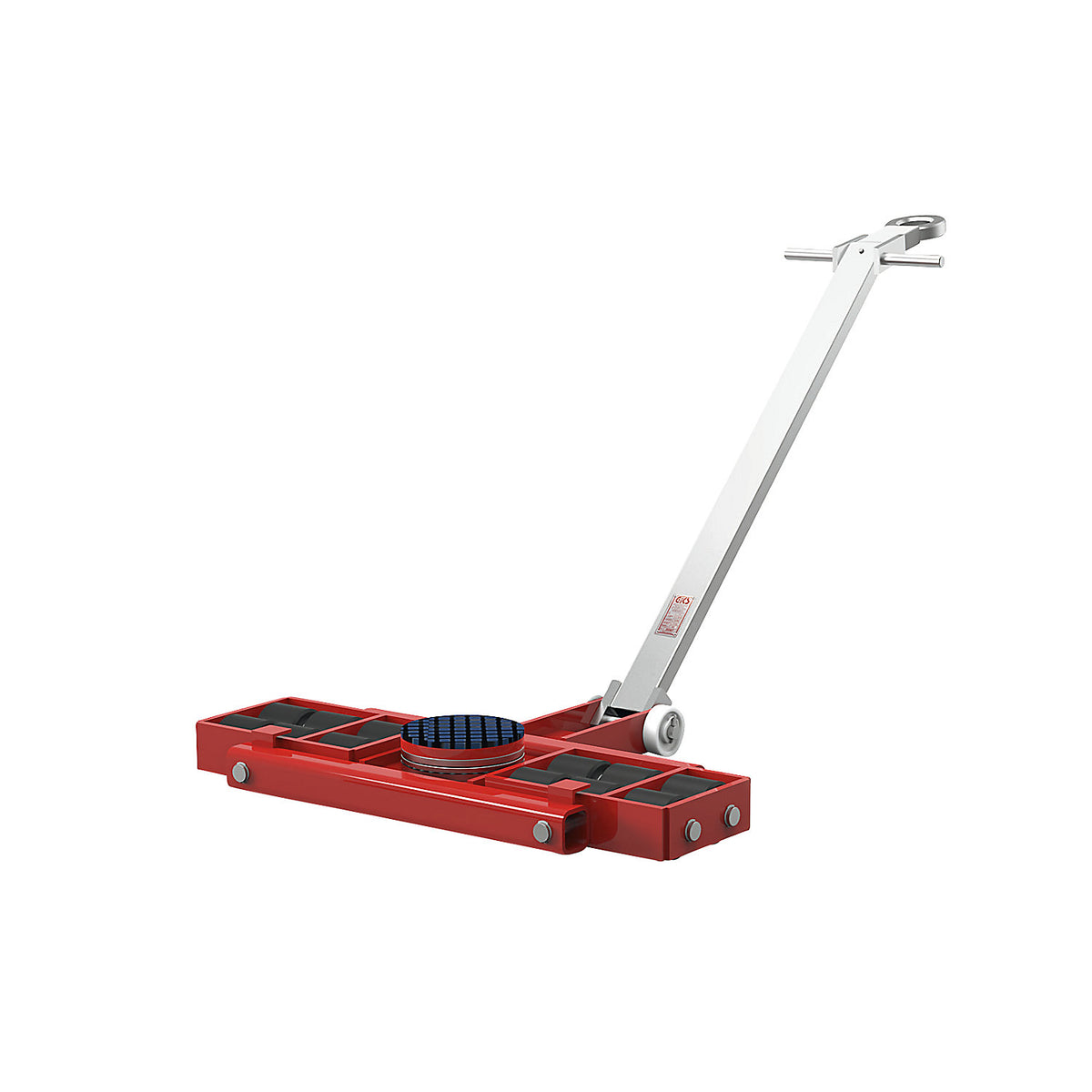 Transport chassis, steerable, with steering rod and trolley cartridges, max. load 9000 kg.