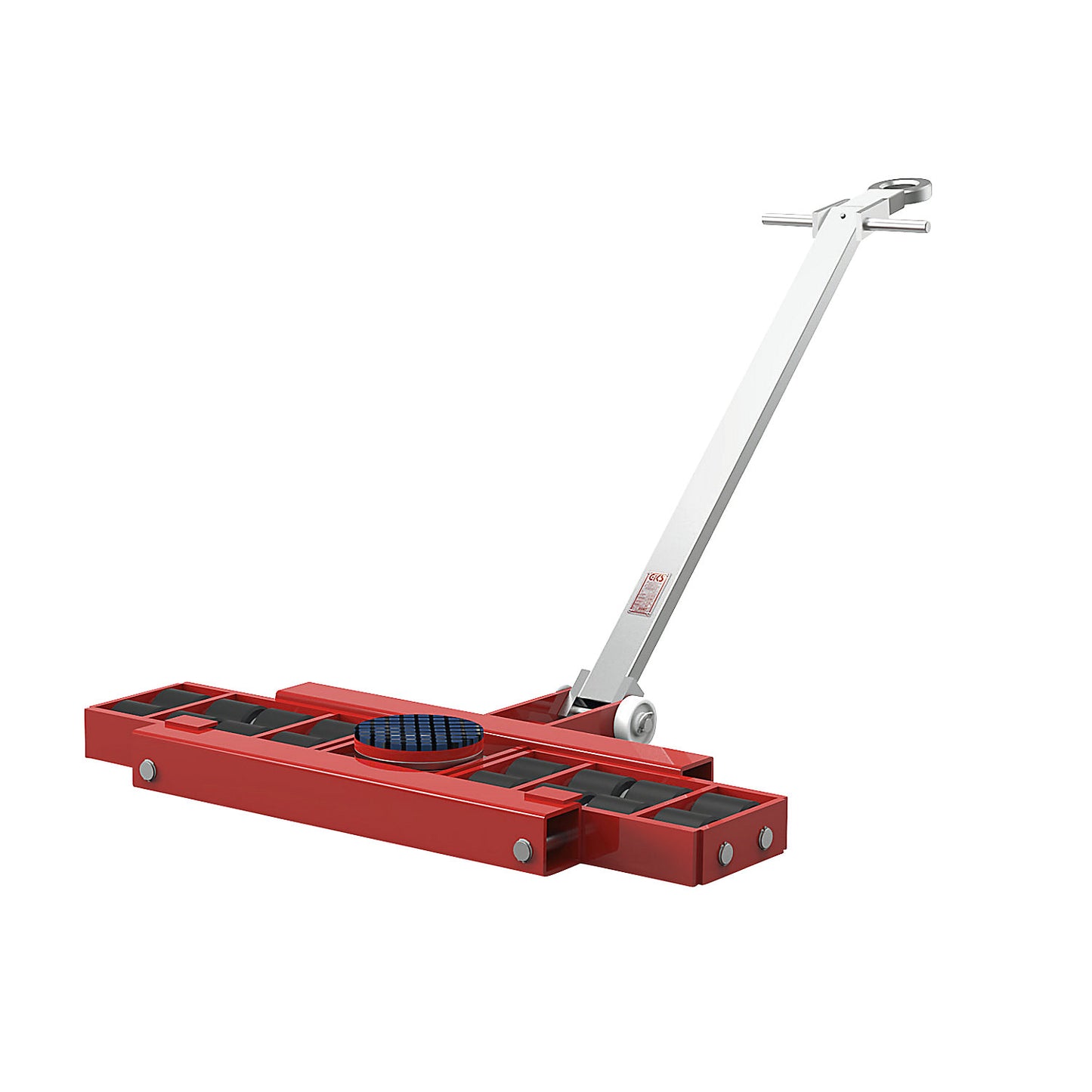 Transport chassis, steerable, with steering rod and trolley cartridges, max. load 12000 kg.