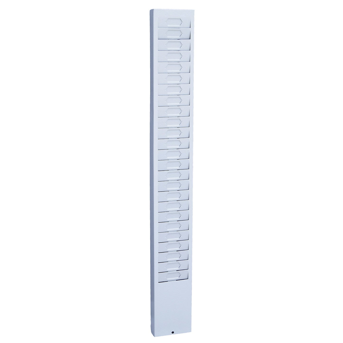 Card holder for 25 punch cards, for 25 punch cards, HxWxD 930 x 115 x 40 mm, grey white.