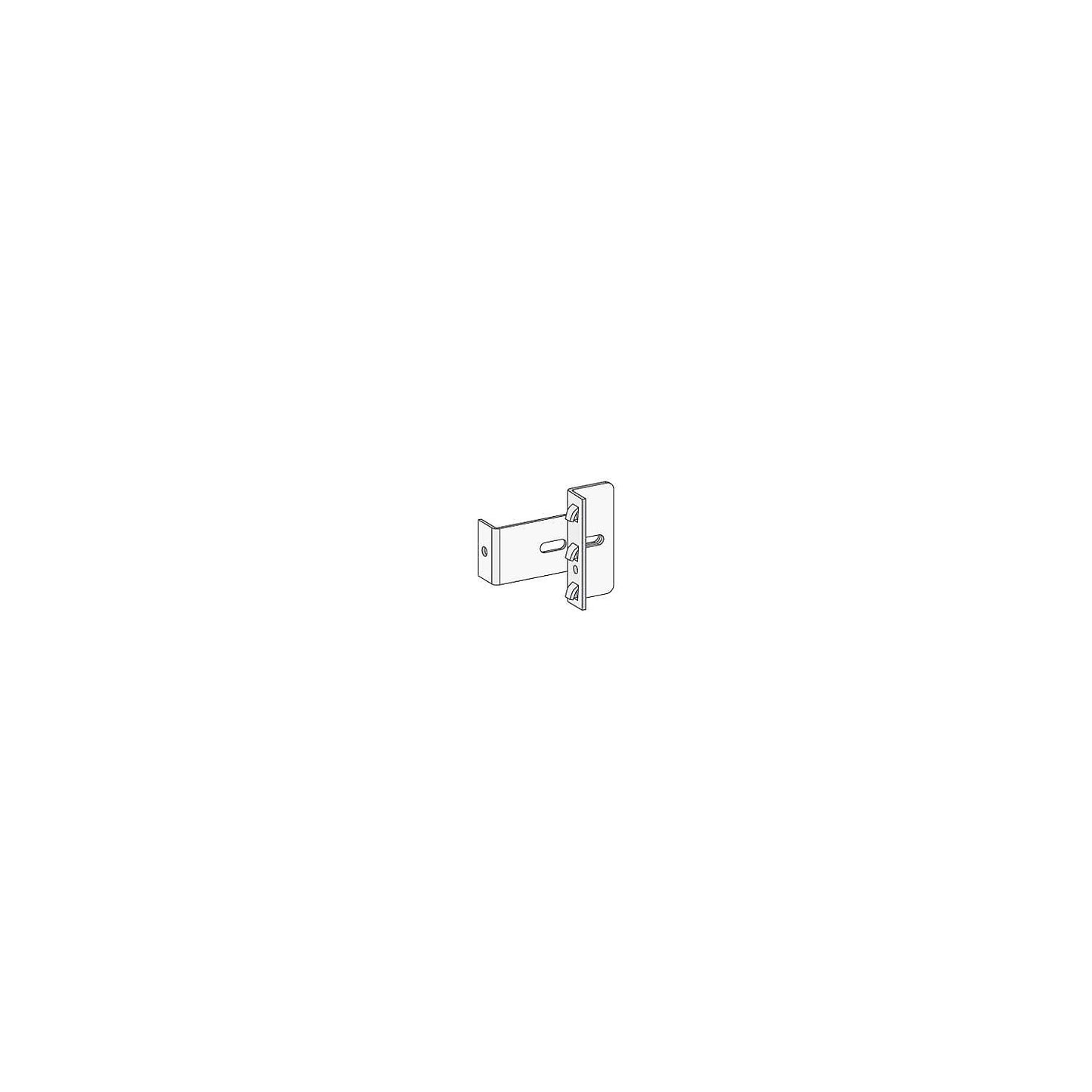 Wall mounts, pack of 2, for ESD boltless shelving unit, bolts and plugs.