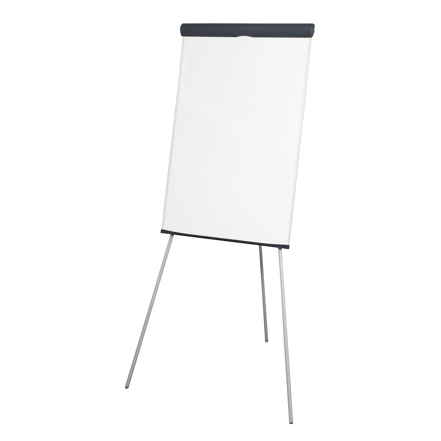 Flipchart, three legged, height 1860 mm, without paper holder, white.