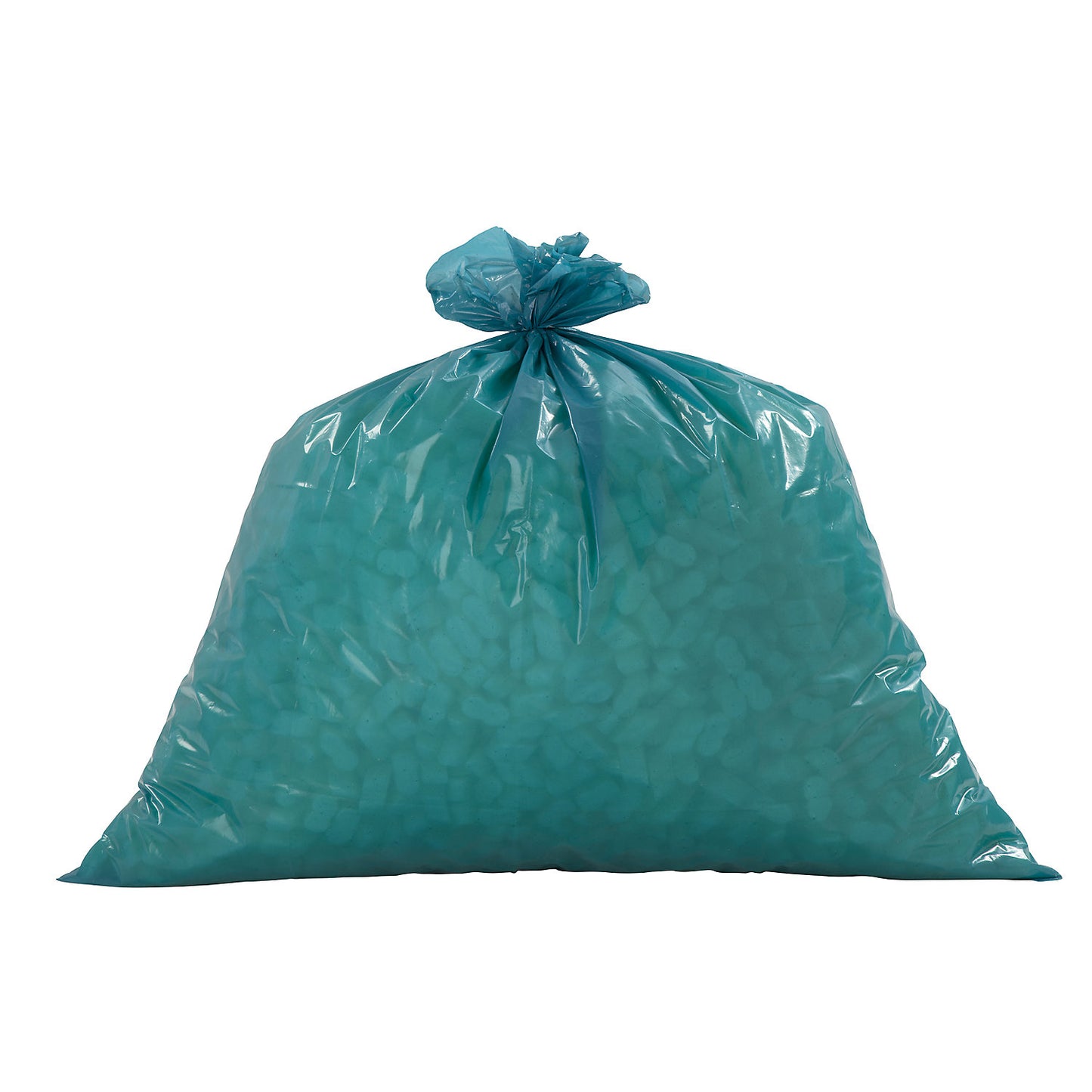 Large capacity waste sacks, LDPE, 100 l, LxW 800 x 800 mm, pack of 250, 40 µm, blue.