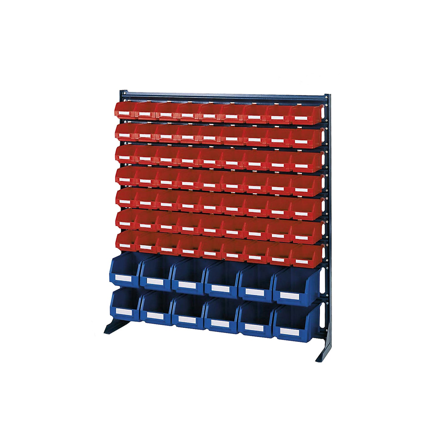 Small parts shelf unit, width 1020 mm, without open fronted storage bins, HxD 1110 x 235 mm.