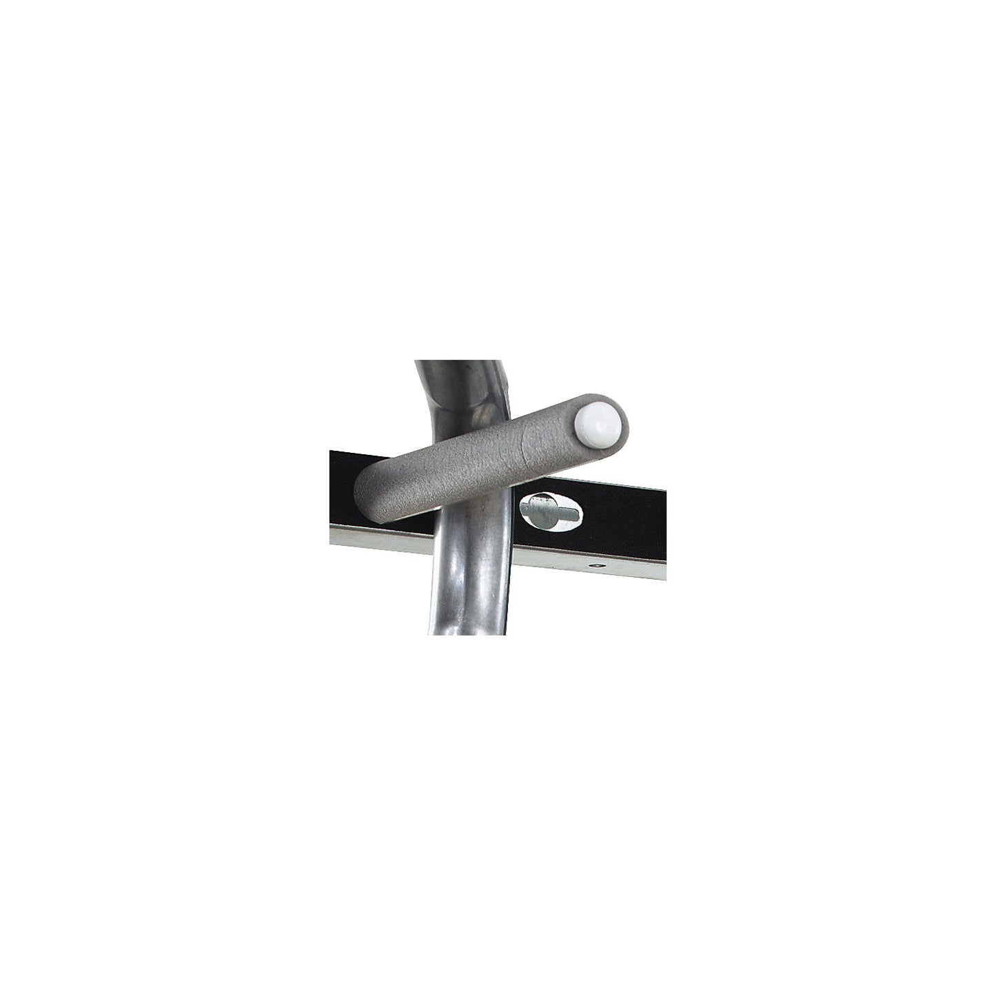 Partition tube with end cap, for long goods shelf unit, depth 500 mm.