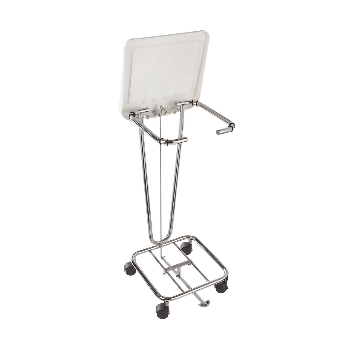 Pedal assembly, for waste sack stands, pedal-opened lids, stainless steel.