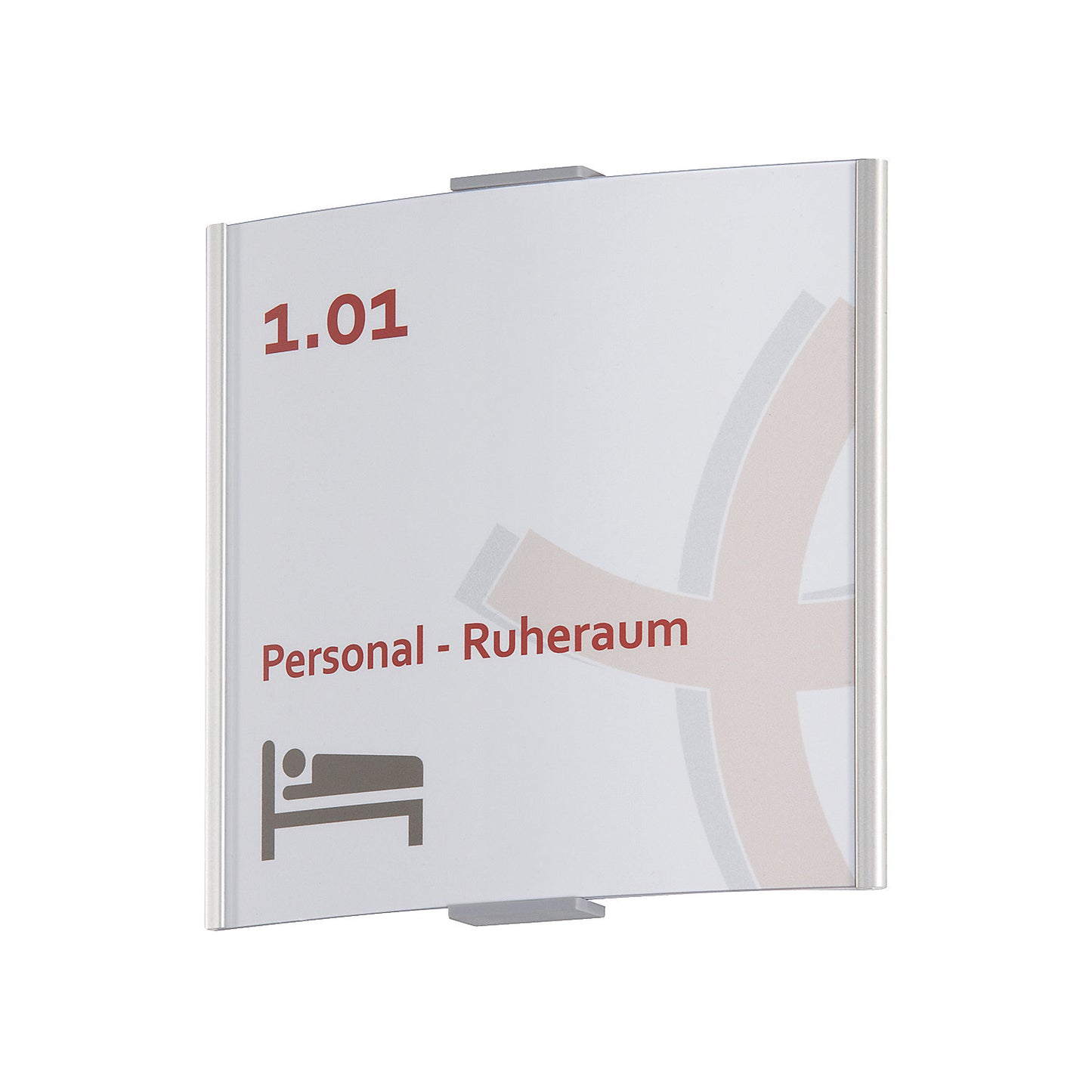 FRANKFURT™ door sign, height 148 mm, width 155 mm, weight 0.15 kg.