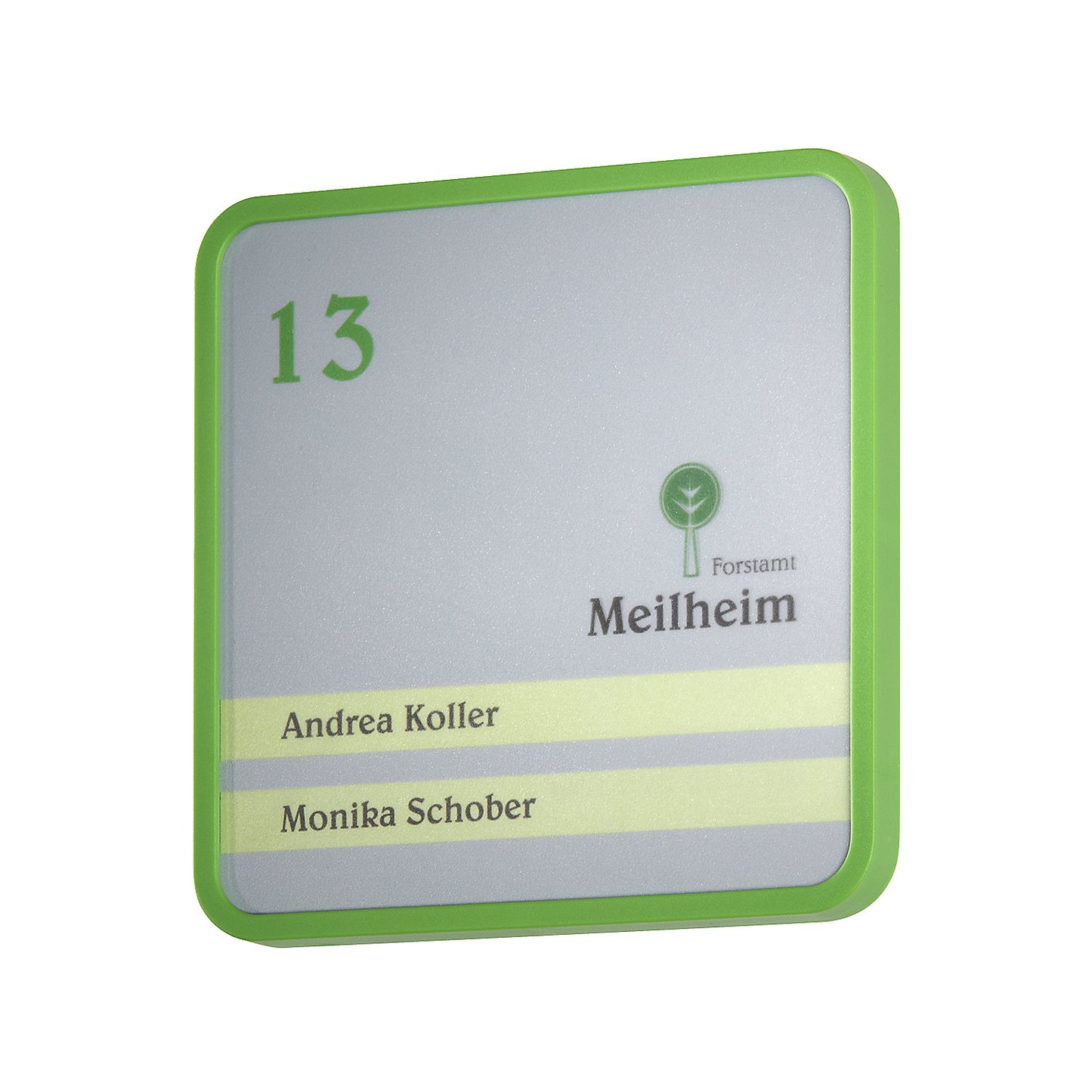 MAXI™ decorative frame, pack of 3, for door sign HxW 153 x 153 mm, light grey.