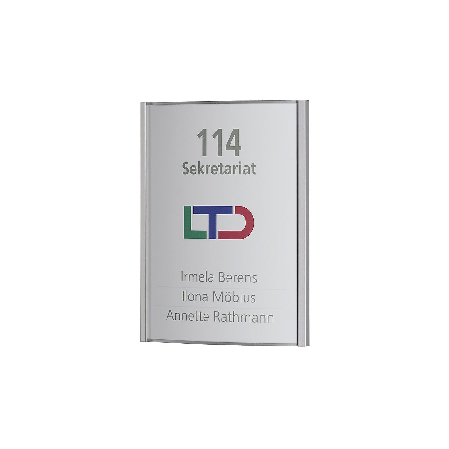 ORLANDO™ door sign, HxW 148 x 110 mm, A6, weight 0.15 kg.
