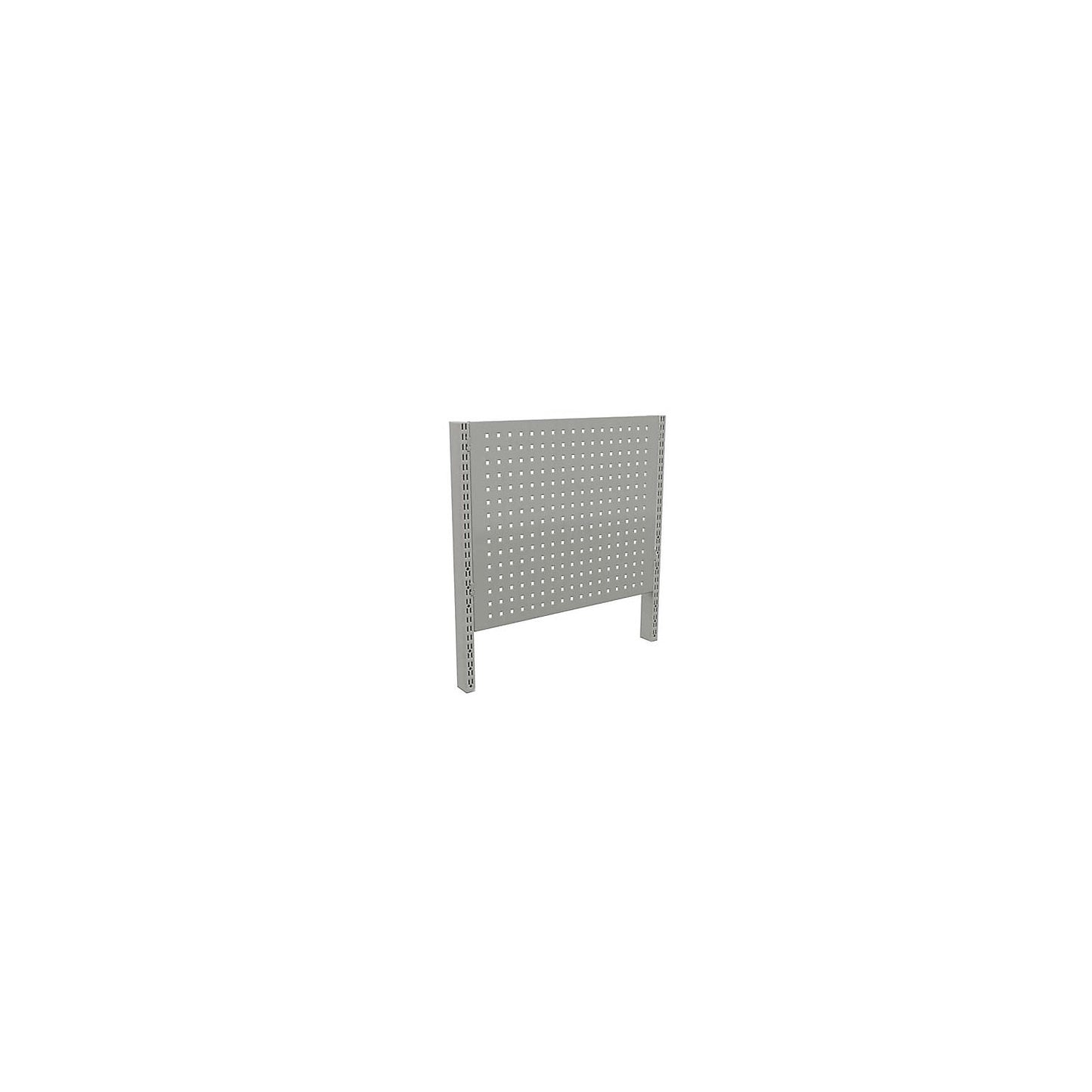 Perforated panel, ESD, light grey, WxH 718 x 389 mm.
