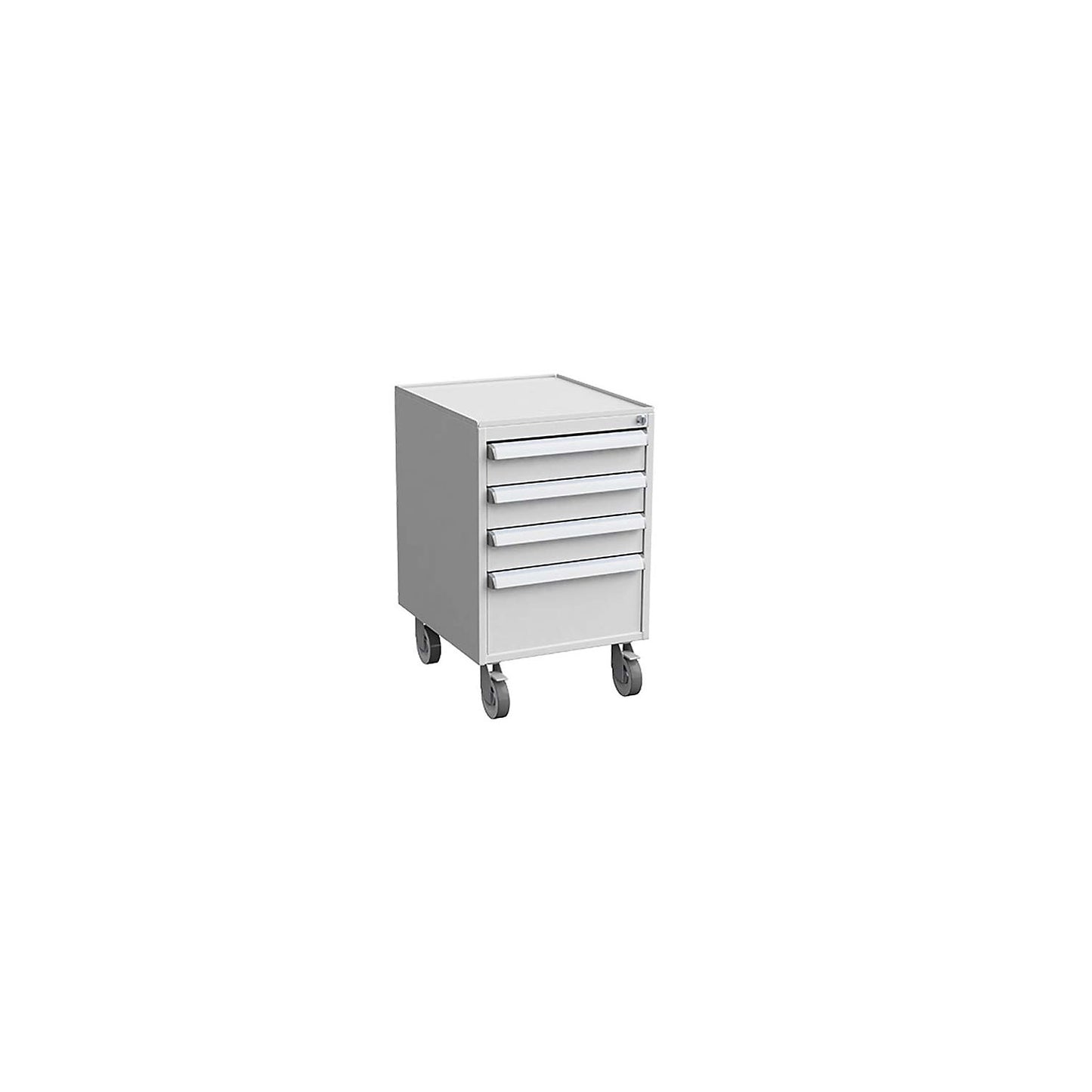 ESD drawer dolly, with 4 castors, Ø 100 mm each, with 4 drawers.