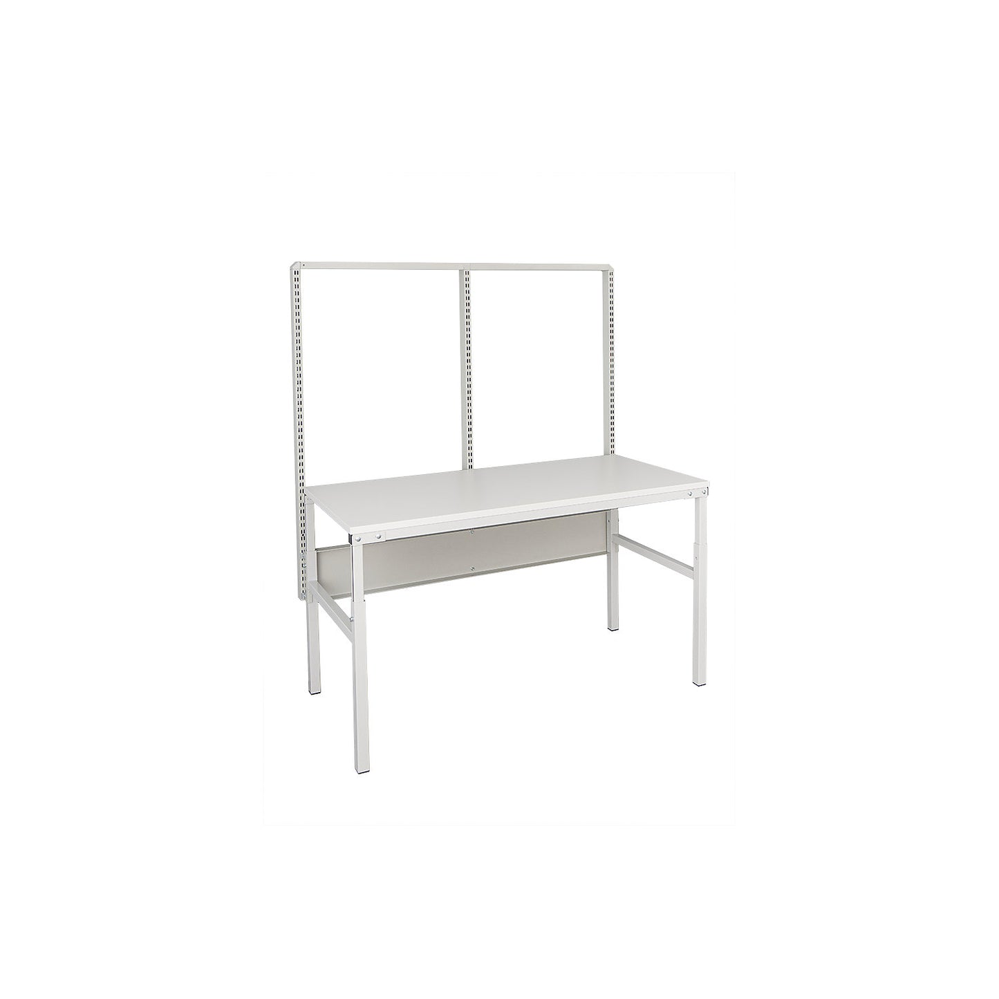 ESD upright tubes, height 1582 mm, for width 1500 mm, light grey.