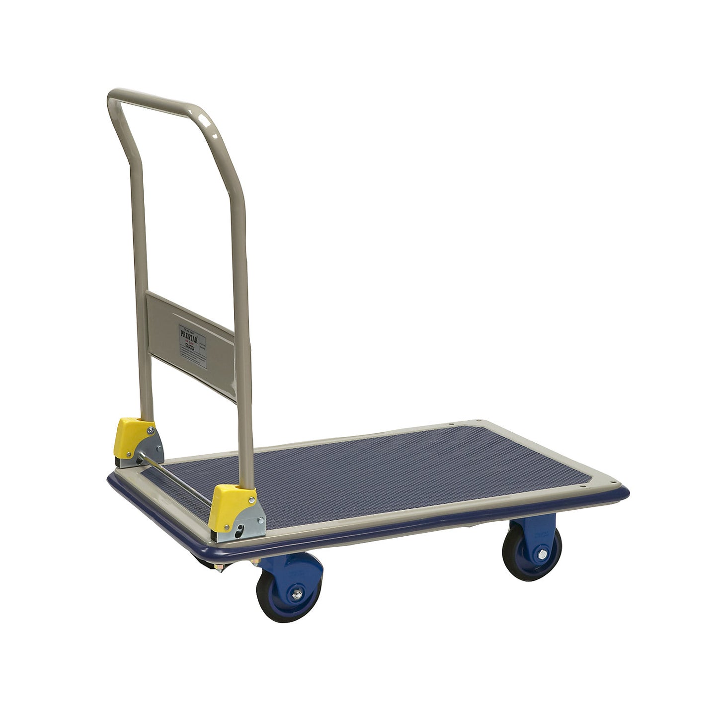 Platform truck, folding push handle, LxW 920 x 610 mm.