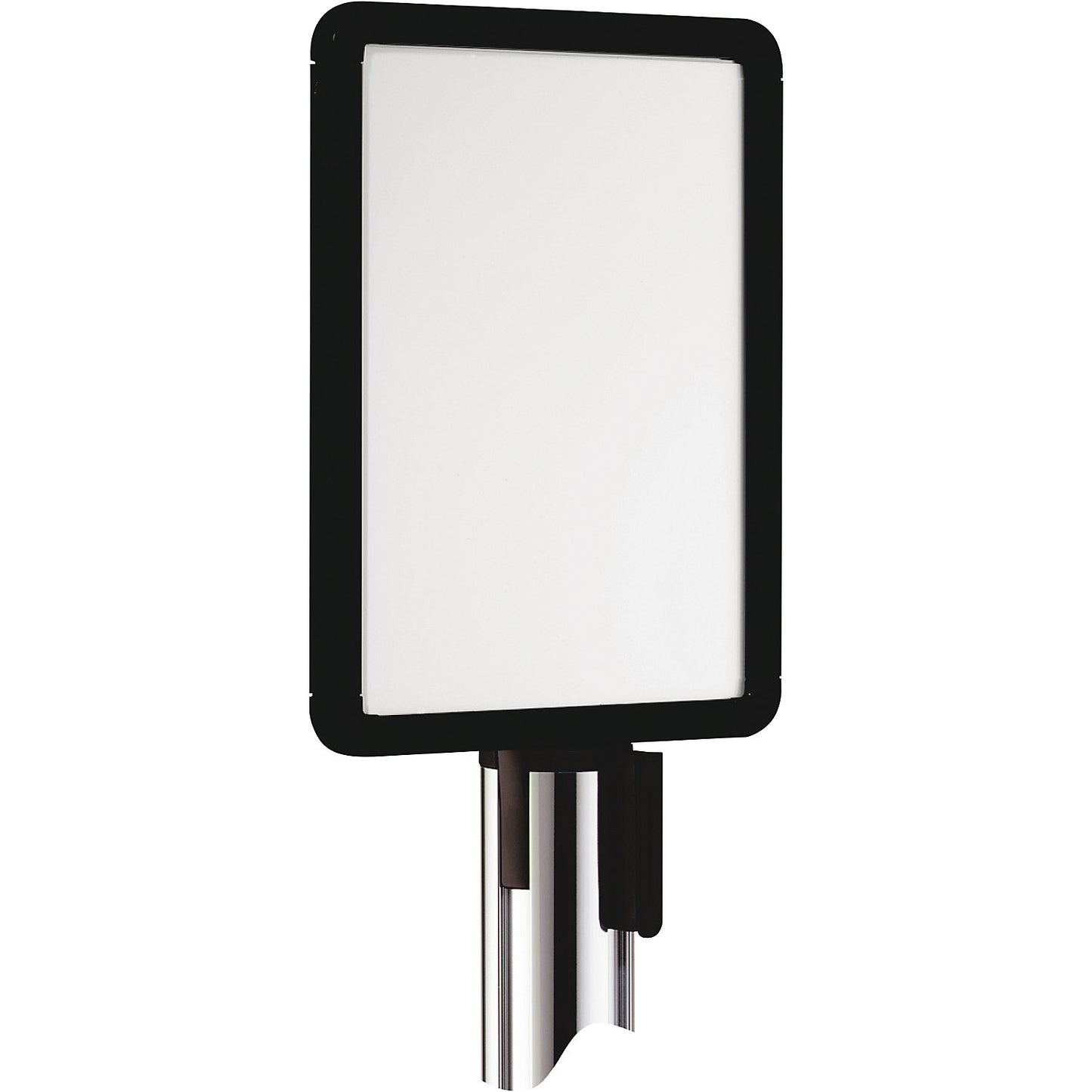 Sign holder for tape barrier systems, for belt extension length 3700 mm, A4.
