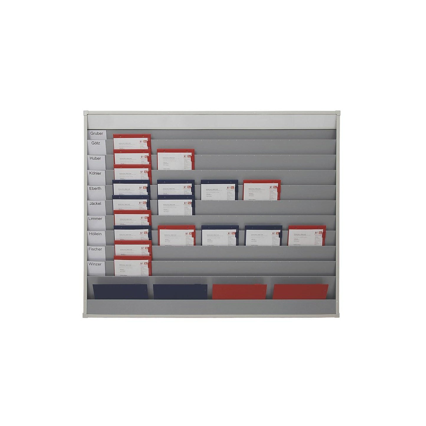 Planning board, trade model, 10 rails, 1 storage compartment.