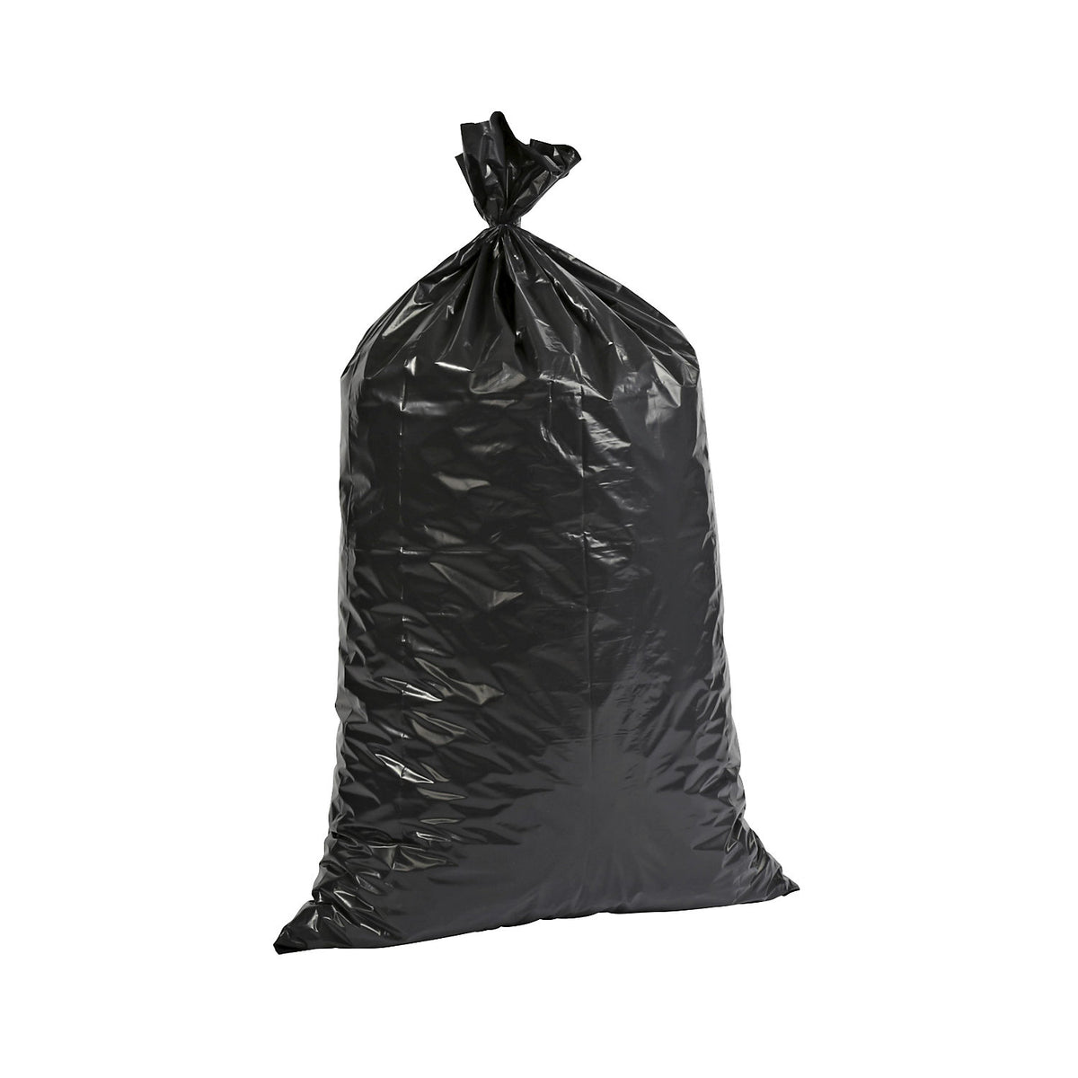 Waste sacks, LDPE, 70 l, 37 µm, WxL 575 x 1000 mm, pack of 250, black.