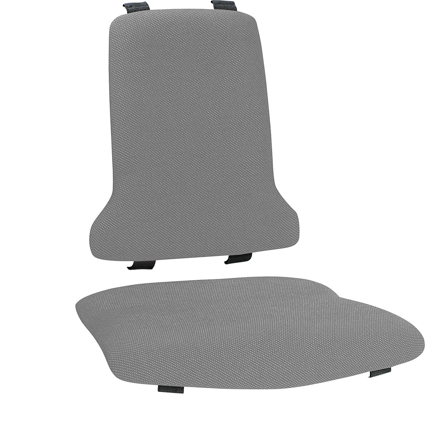 Upholstery for industrial chair, ESD model, grey.