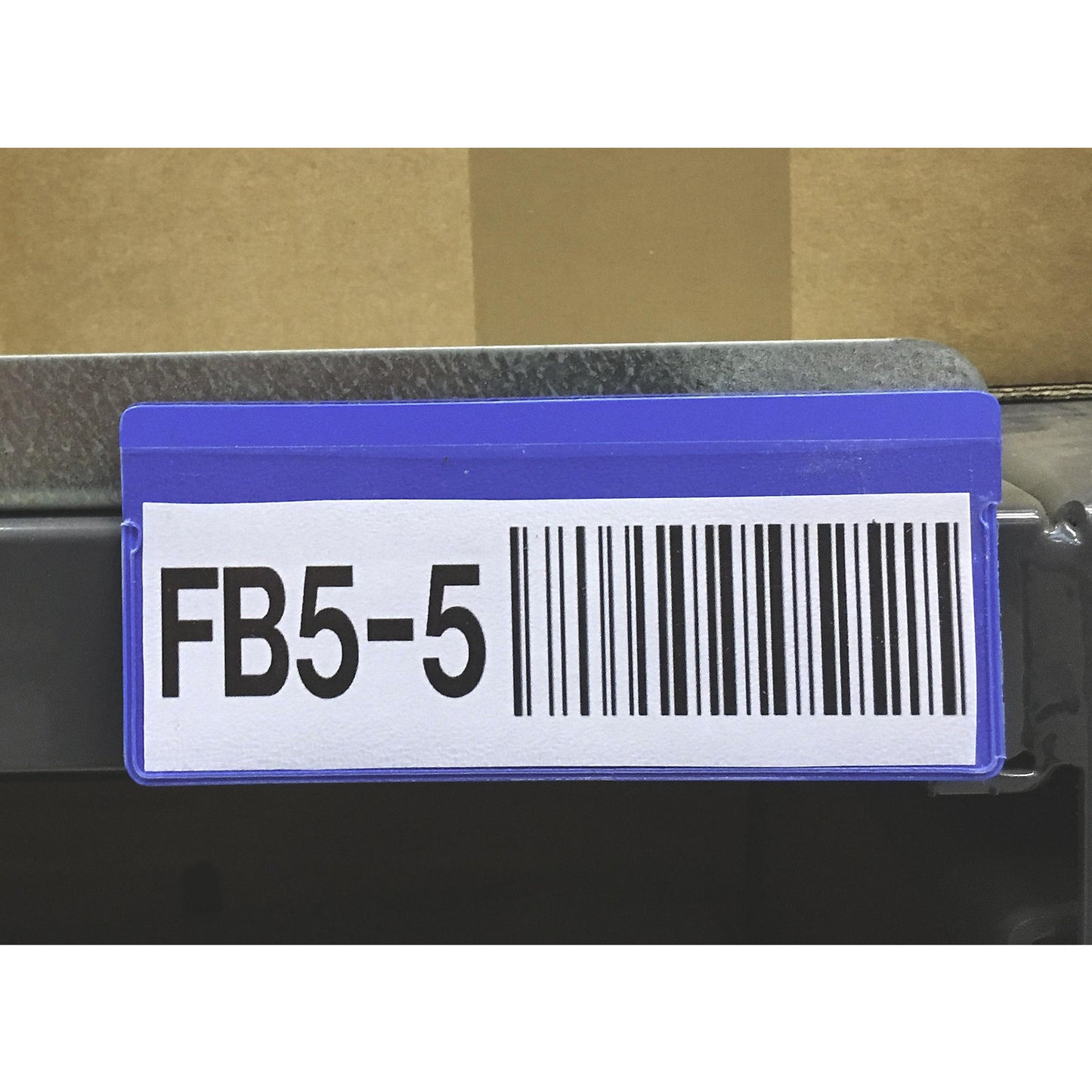 Label pockets, pack of 50, with magnetic strip, WxH 110 x 50 mm, blue.