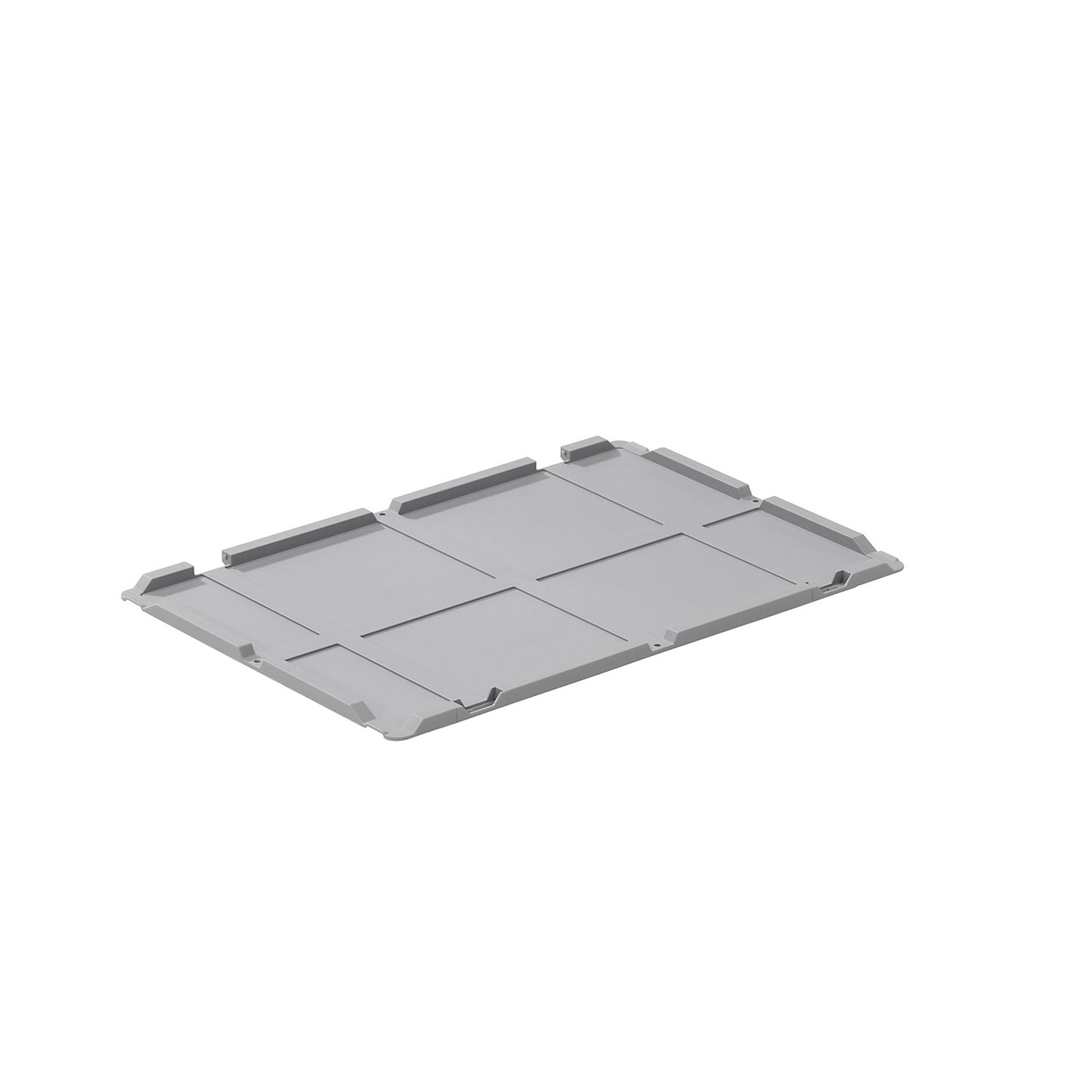 Hinged lid, for EURO size containers, LxW 600 x 400 mm, pack of 2.