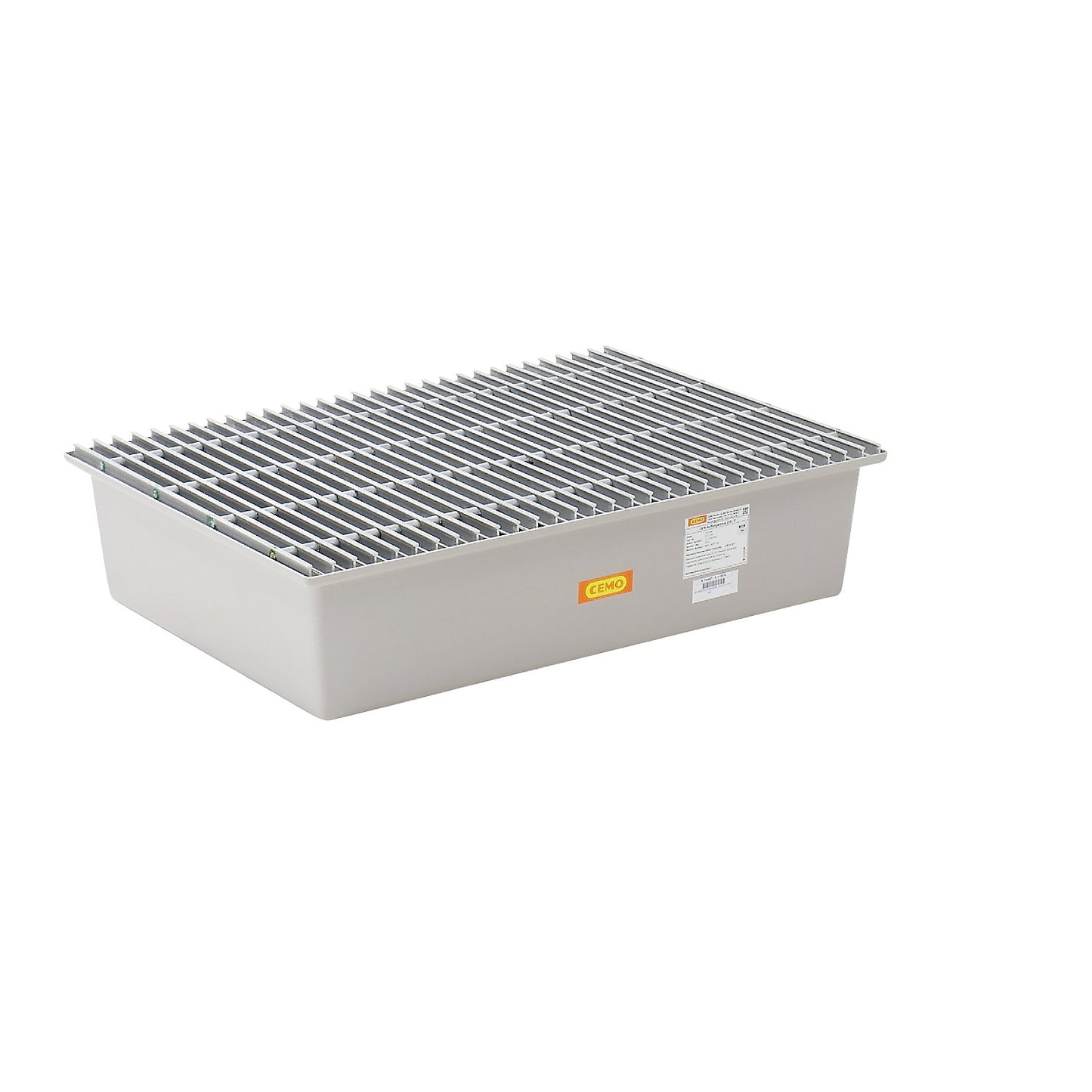 GRP base sump tray, 2 x 200 litre drums, with certification, with GRP grate.