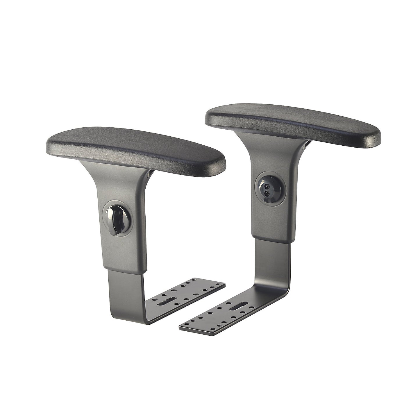 Height adjustable arm rests, for ergonomic swivel chair, pair.