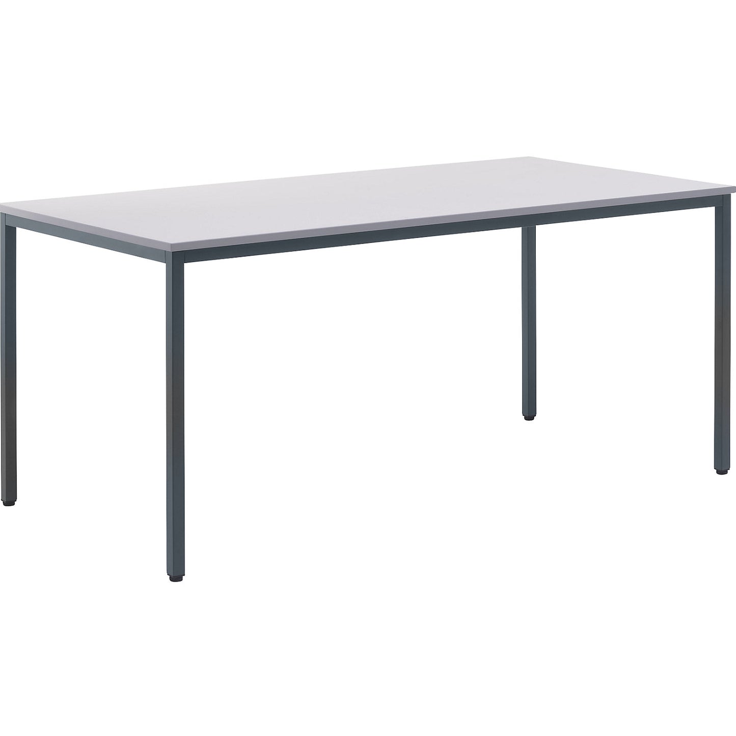 Multi-purpose table, HxWxD 720 x 1600 x 800 mm, top in light grey, basalt grey frame.