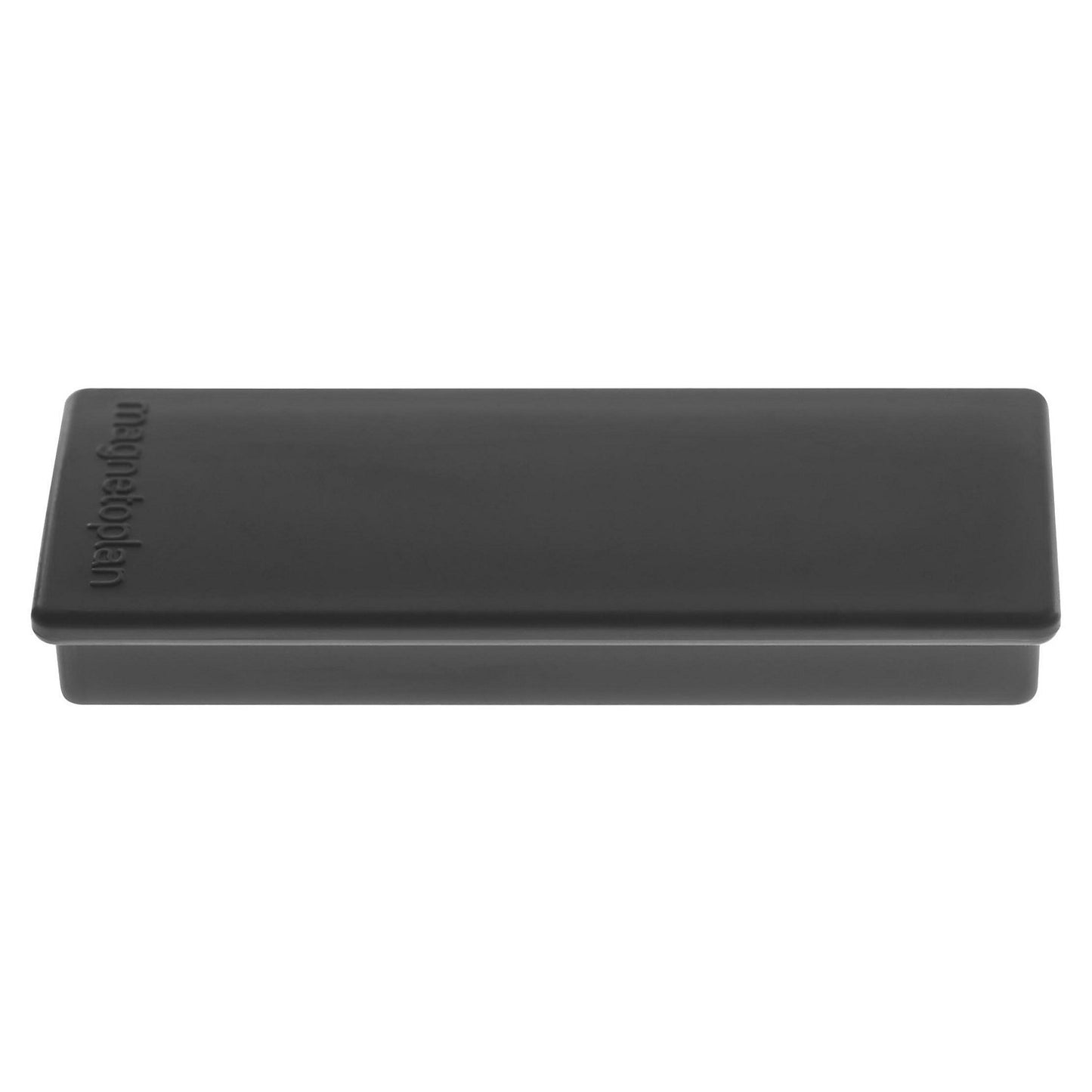 Rectangular magnet, WxLxH 22 x 55 x 8 mm, pack of 60, black.