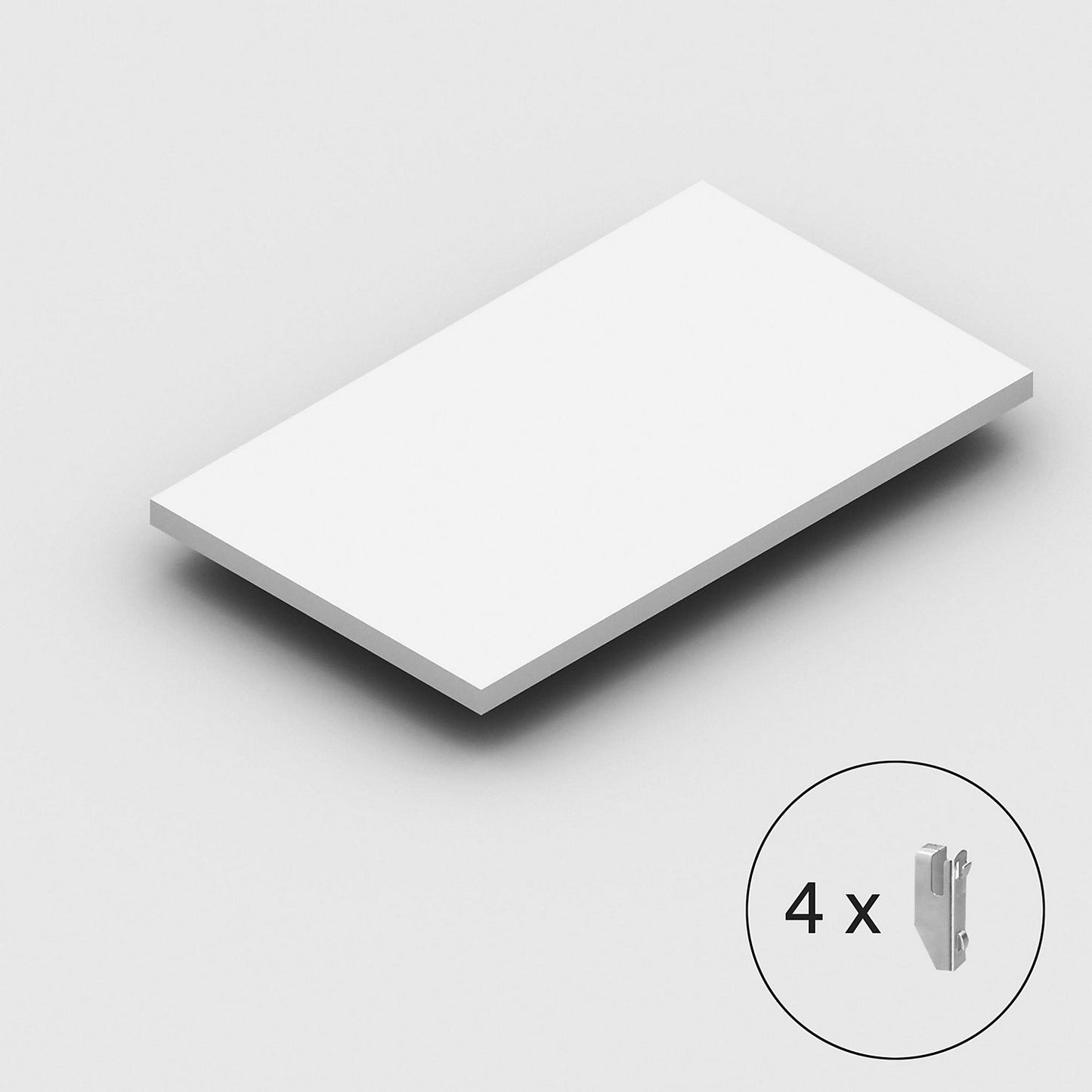 Shelf light grey RAL 7035, for boltless shelving unit, light duty, width x depth 1000 x 600 mm.