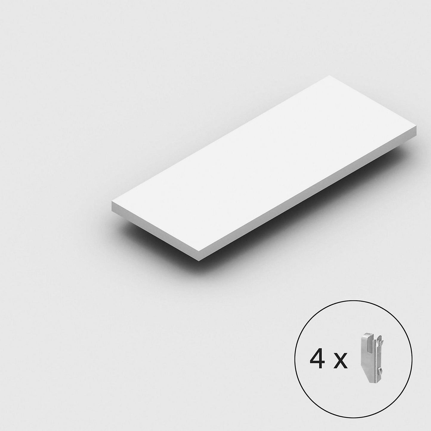 Shelf light grey RAL 7035, for boltless shelving unit, medium-duty, WxD 1000 x 400 mm.