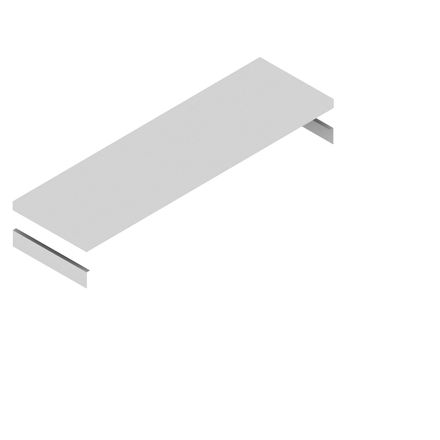 Shelf, incl. support beams, zinc plated, WxD 1325 x 400 mm.