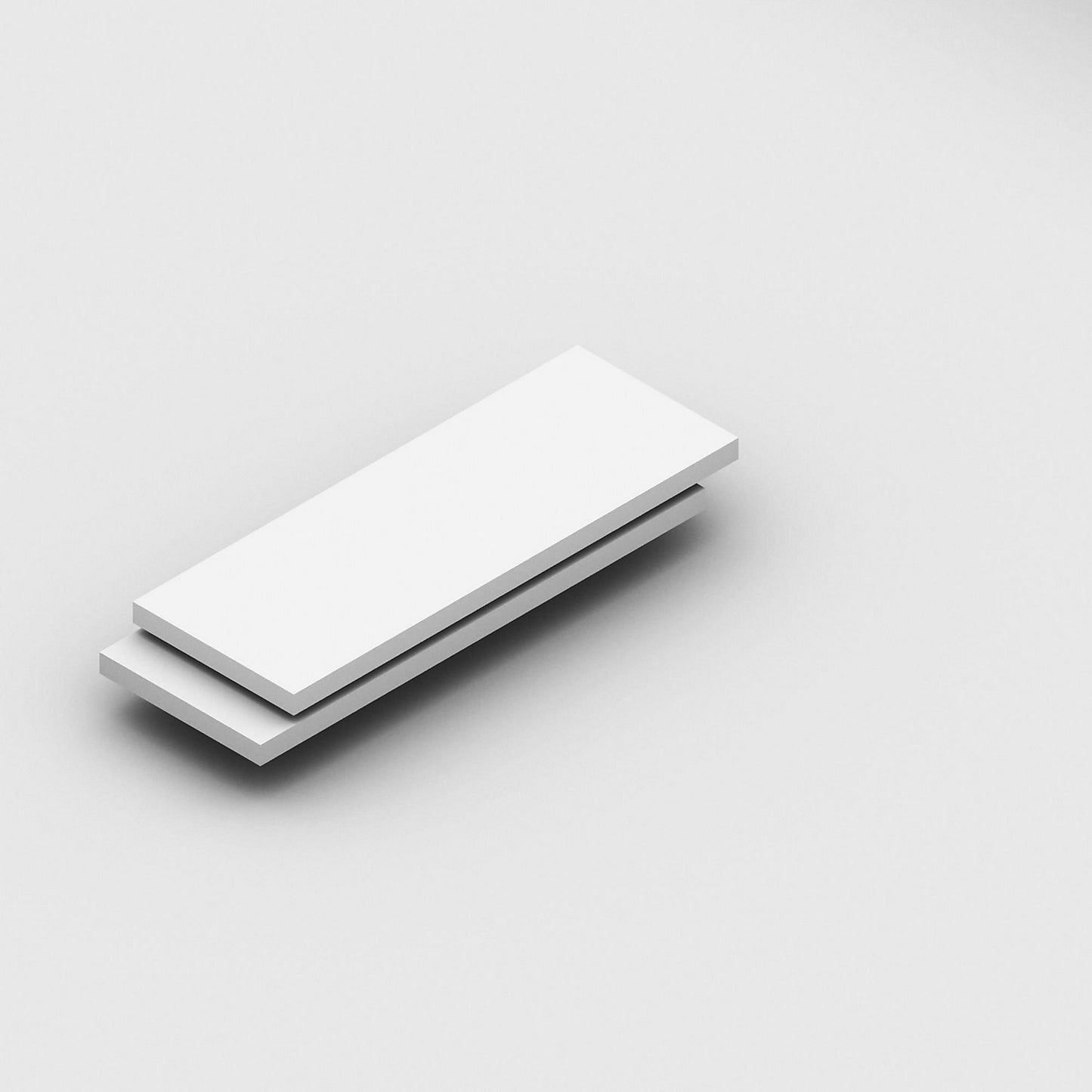 Shelf, pack of 2, zinc plated, width 965 mm, depth 350 mm.