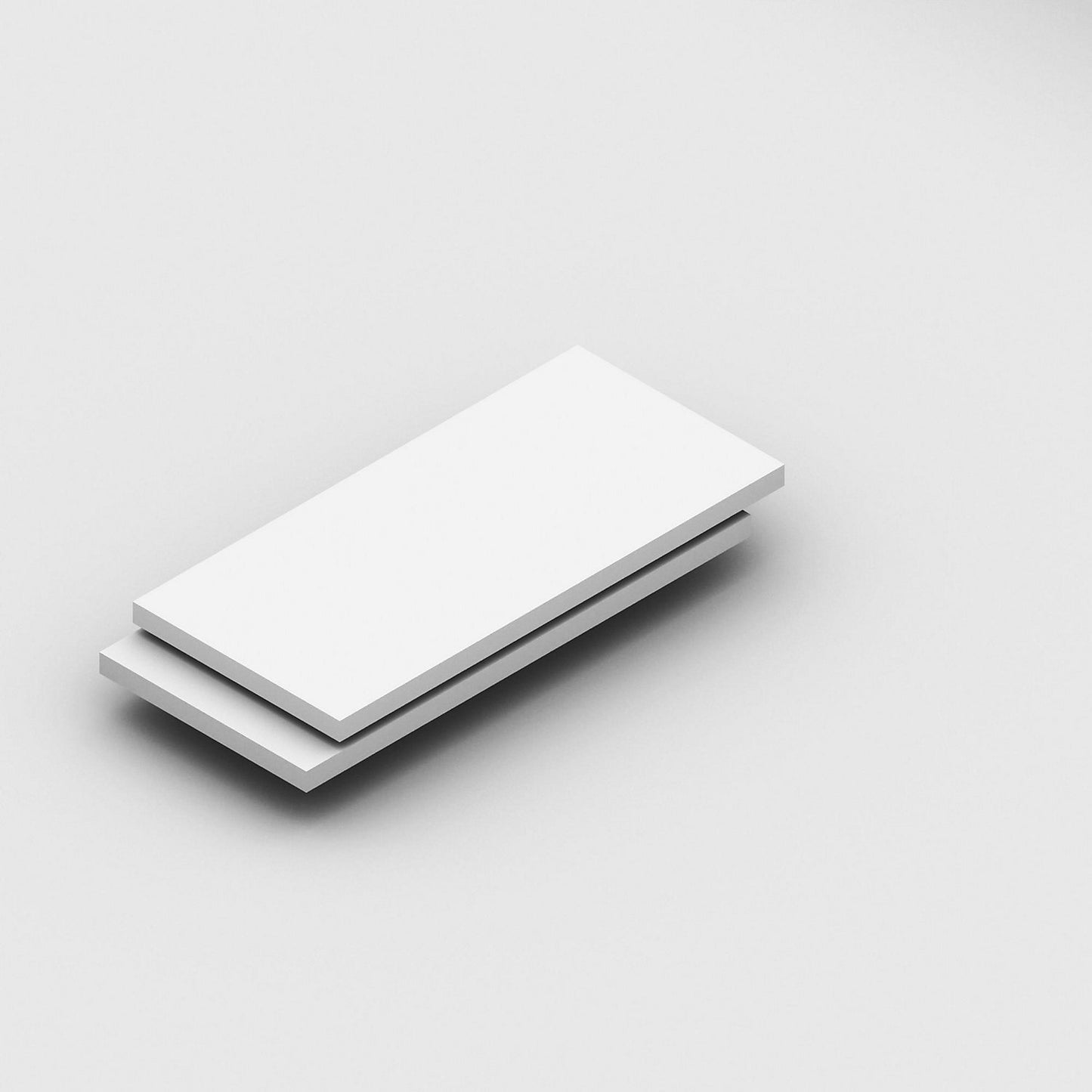 Shelf, pack of 2, zinc plated, width 965 mm, depth 450 mm.