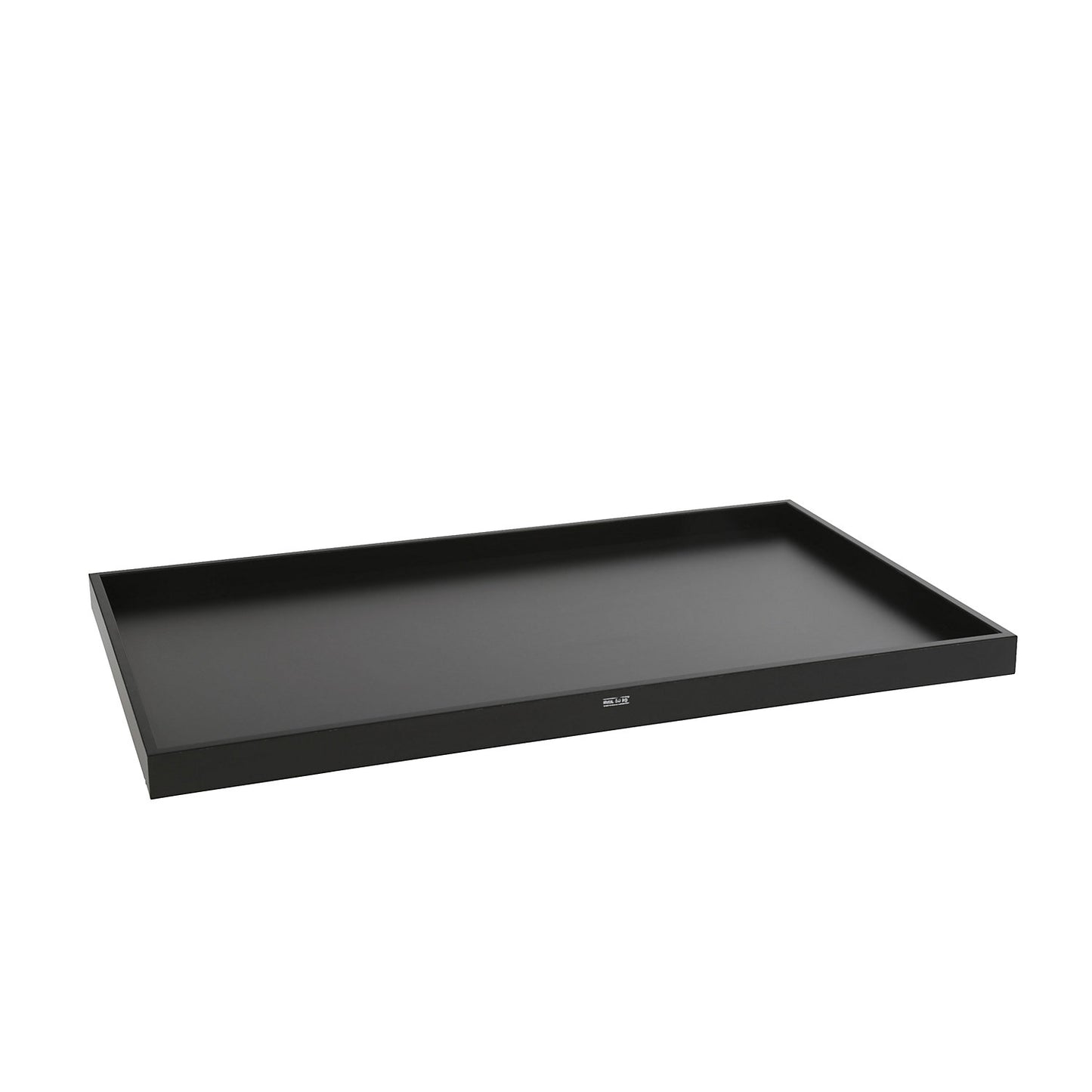 Shelf for mesh panel models, with raised edges, internal LxW 928 x 618 mm, incl. support hooks.