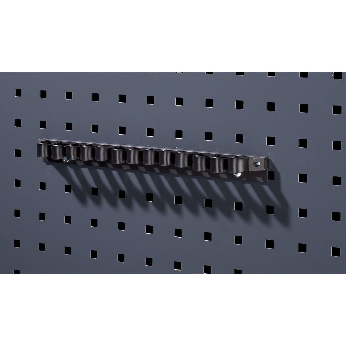 Tool clamp holder, with plastic clamps, width 150 mm.