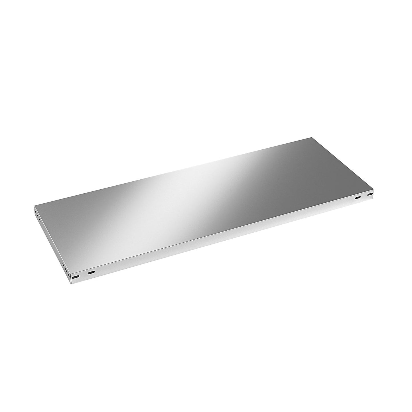 Shelf for bolted shelving, stainless steel, width x depth 1100 x 400 mm.