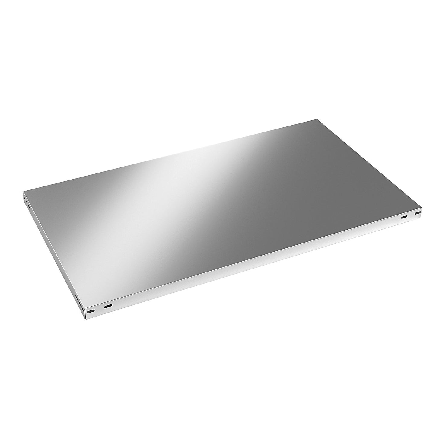 Shelf for bolted shelving, stainless steel, width x depth 1100 x 600 mm.