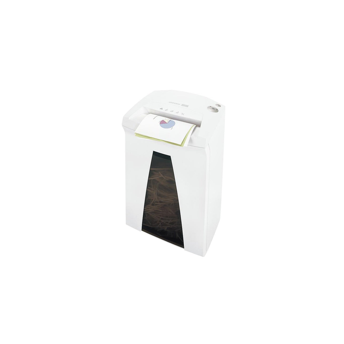 SECURIO document shredder B24, collection capacity 34 l, with oiler, particles, 4 sheets.