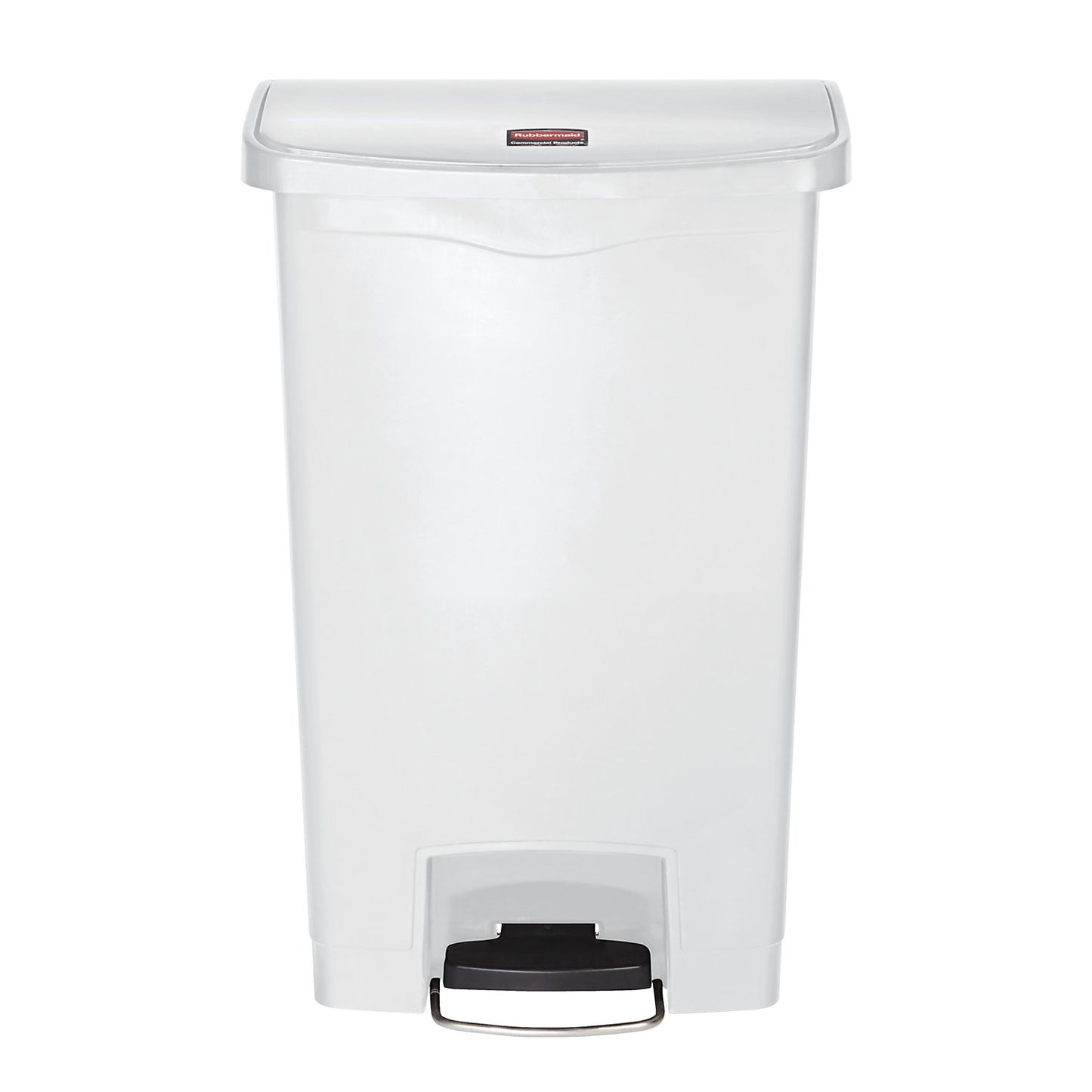 SLIM JIM® foot pedal bin, made of polyethylene, 50 l, white.