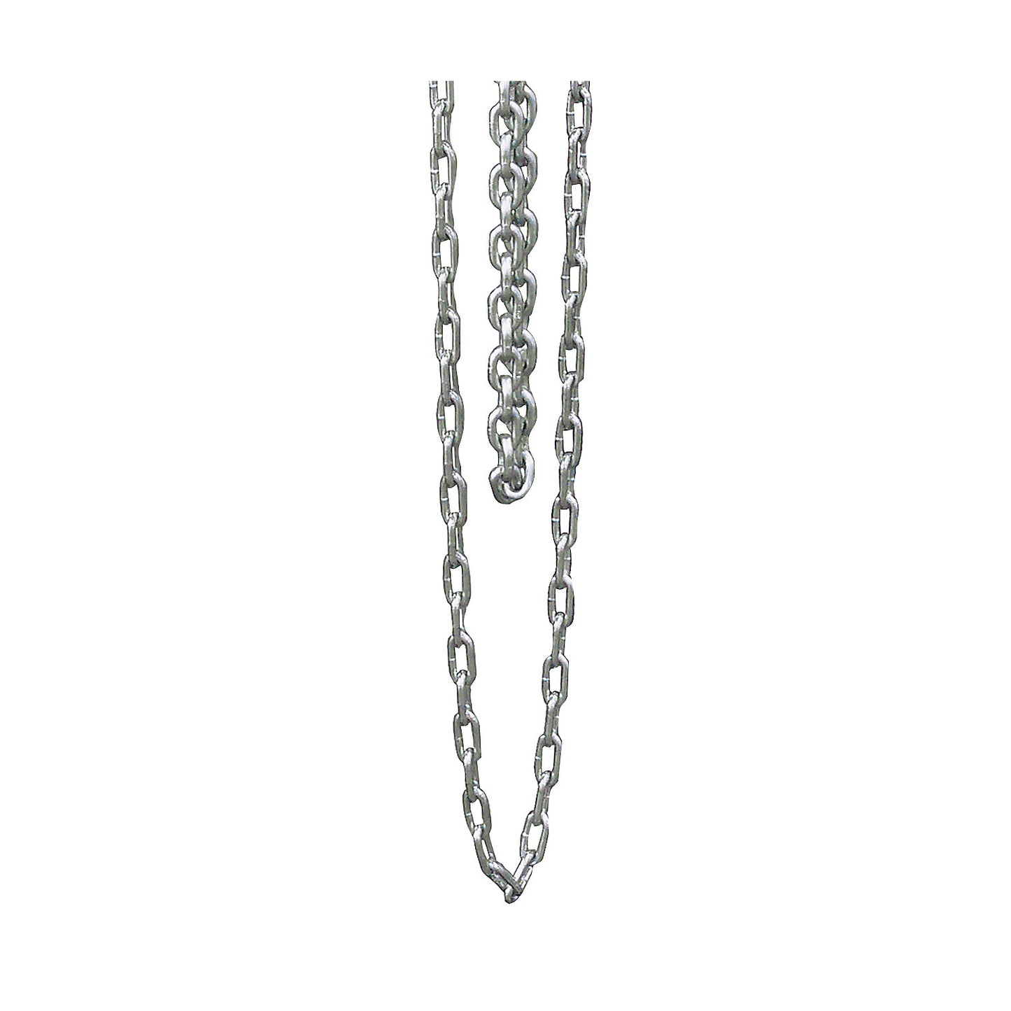 Extension chain for spur gear block and tackle units, max. load 2000 kg, extra cost per m, for additional lifting height.