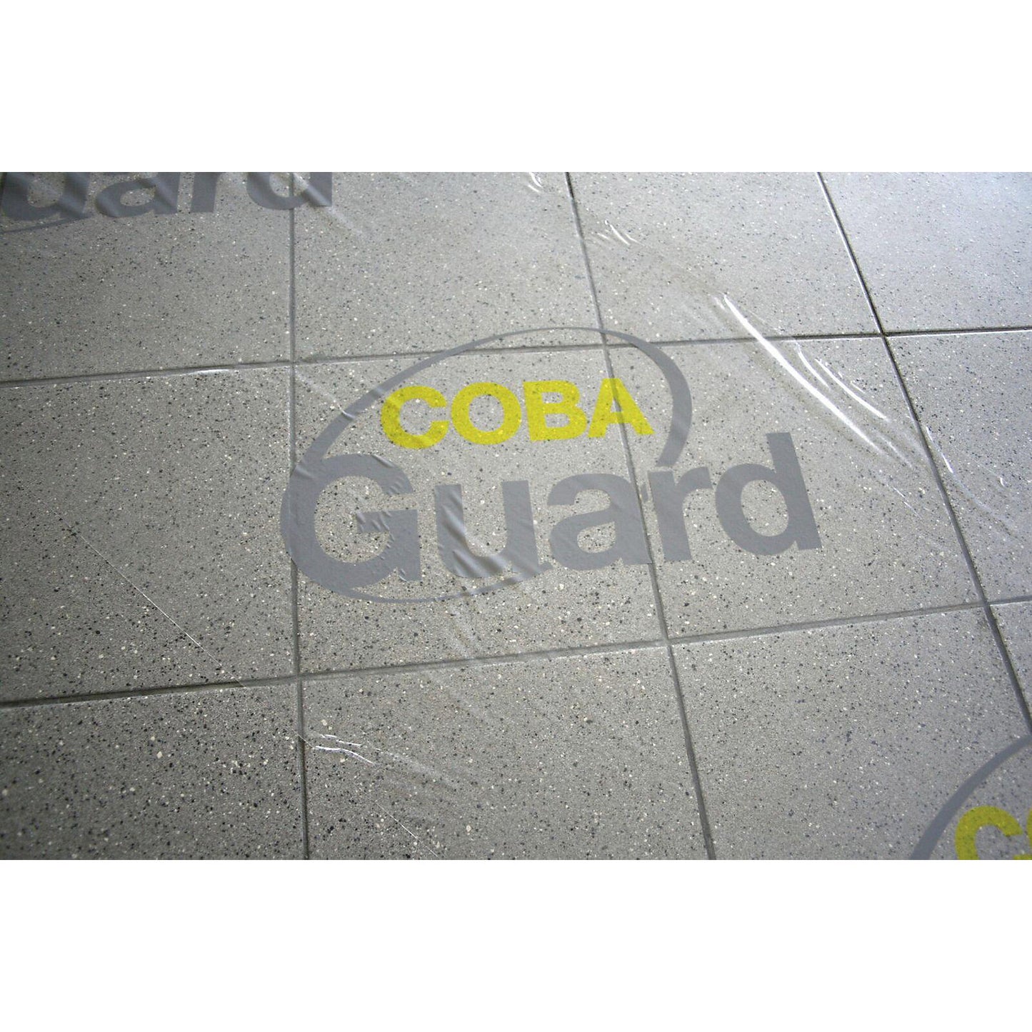 Floor protection film, self-adhesive, for hard floors, LxW 25 m x 1200 mm.