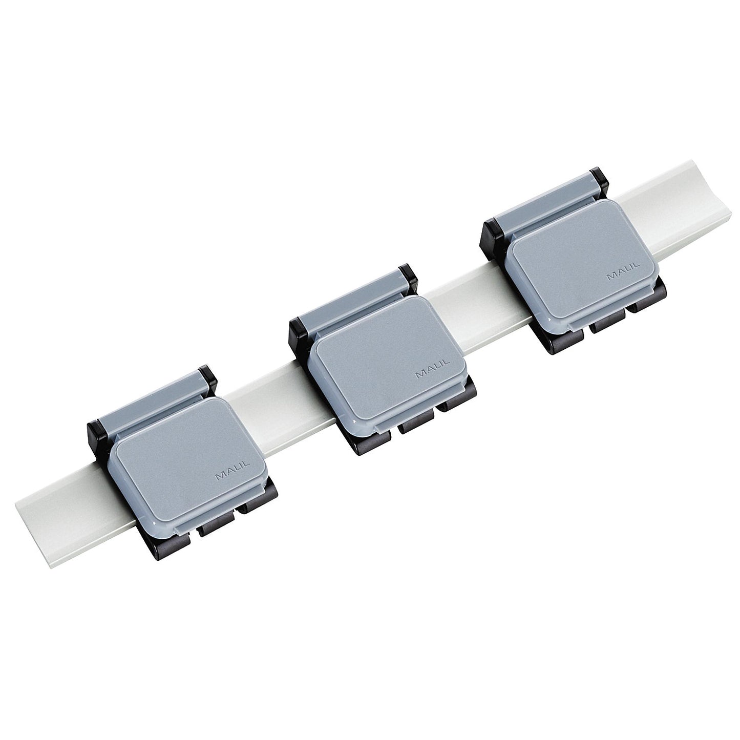Aluminium swivel arm for plan holder, with 3 sliding magnetic clips, format A0.