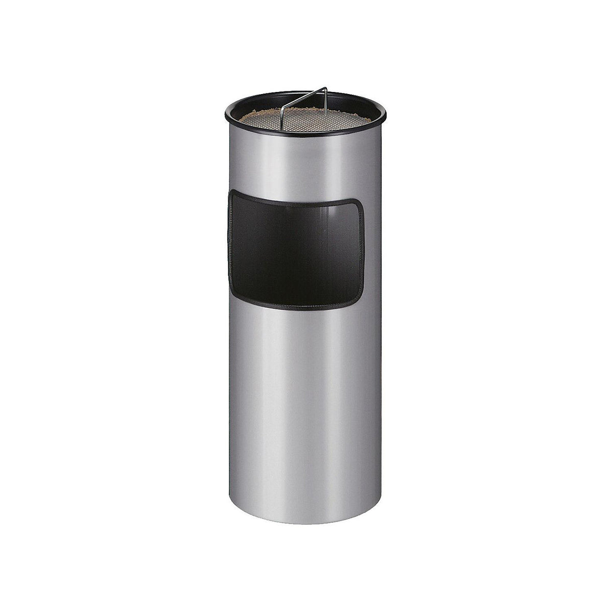 Combination ashtray, capacity 30 l, HxØ 613 x 243 mm, grey.