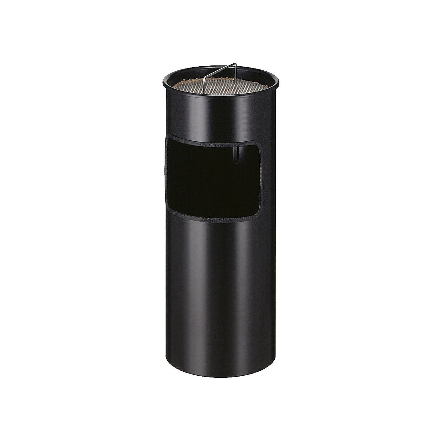 Combination ashtray, capacity 30 l, HxØ 613 x 243 mm, black.