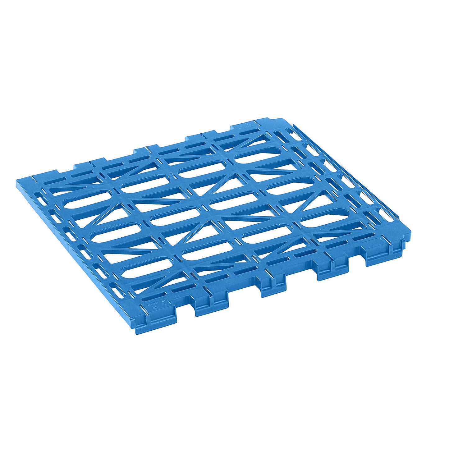 Shelf, plastic, light blue.