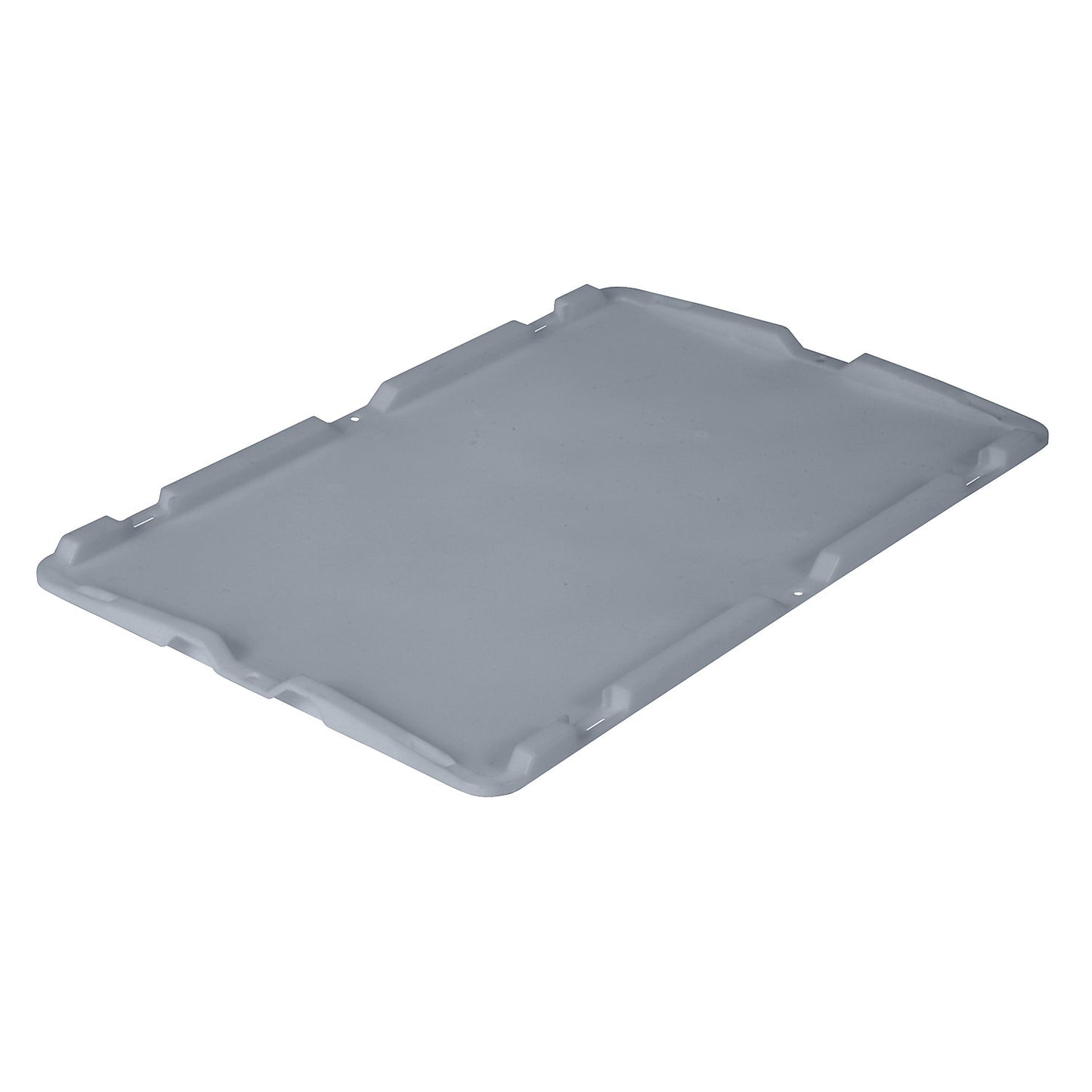 Polypropylene lid, LxW 600 x 400 mm, for 40, 60 and 80 l, grey.