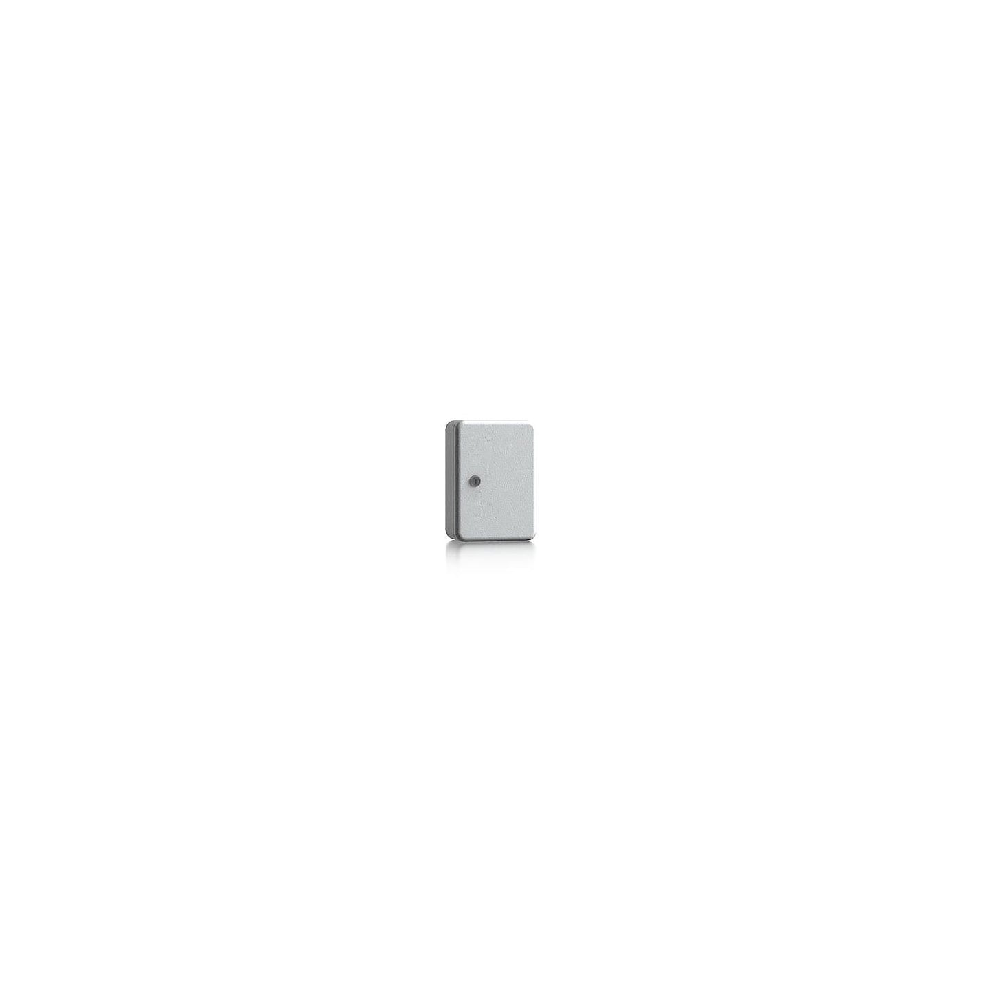 Key box, sheet steel, light grey, HxWxD 250 x 180 x 90 mm, 10 hooks.
