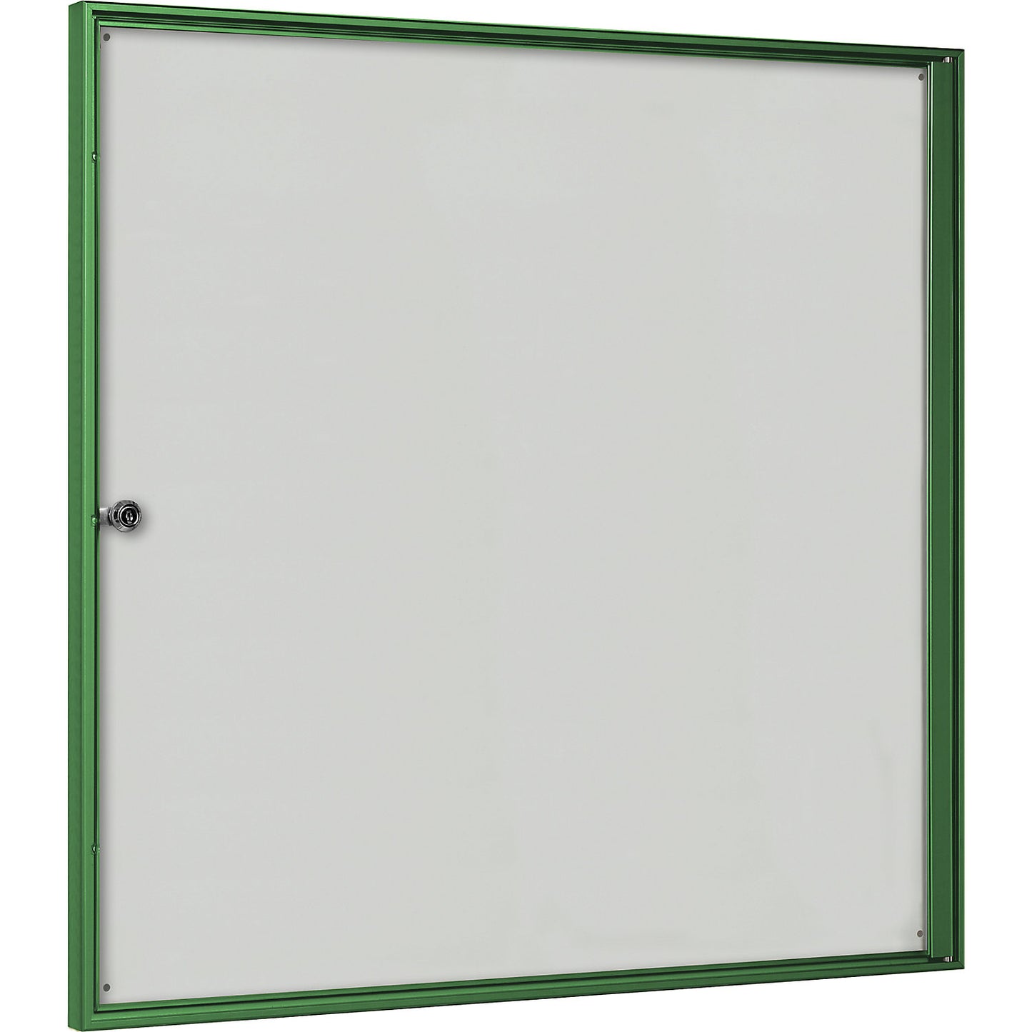 Display case for indoor use, for 3 x 2 A4 format, green frame.